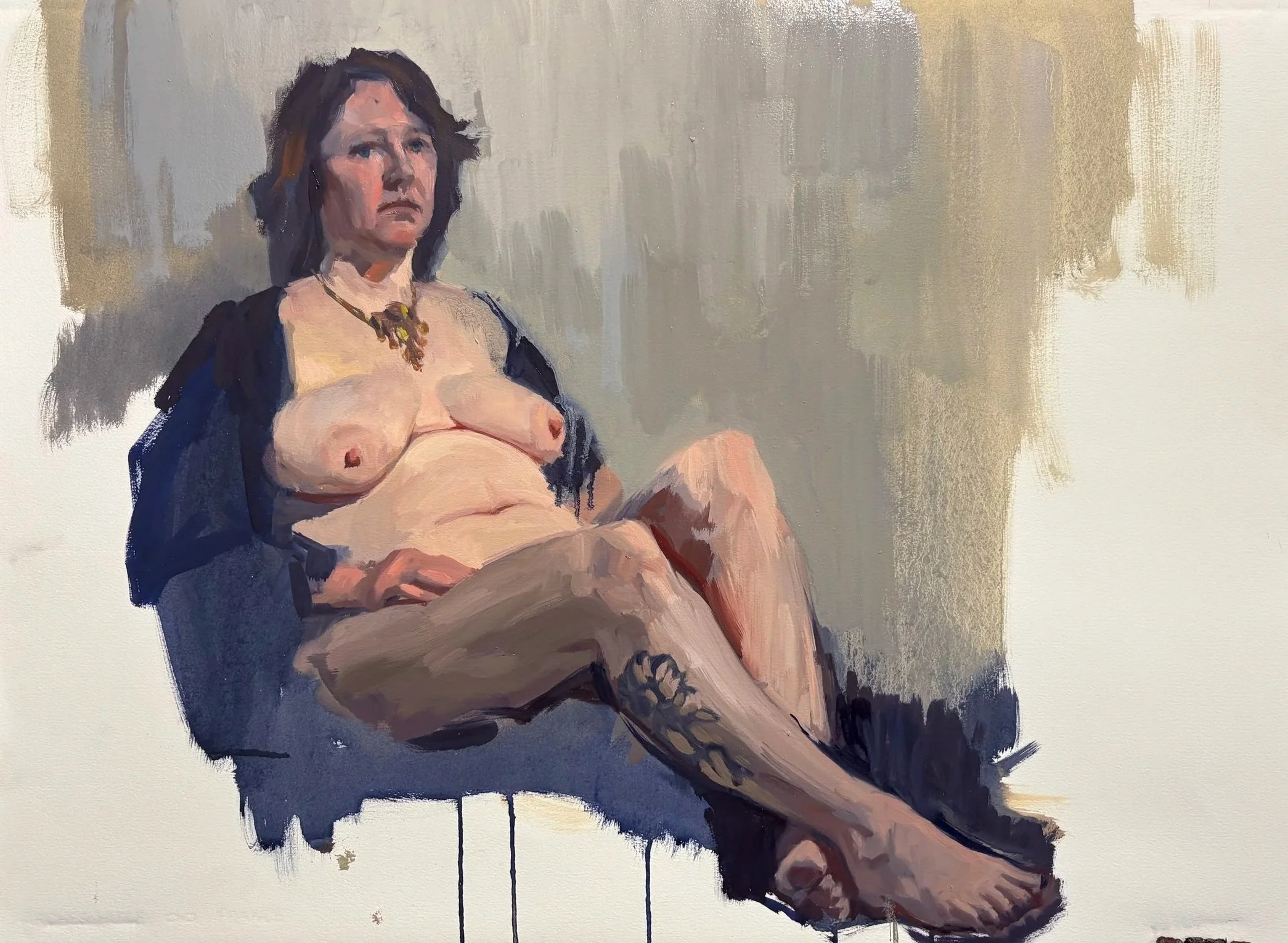  oil on paper, 28”x21” 