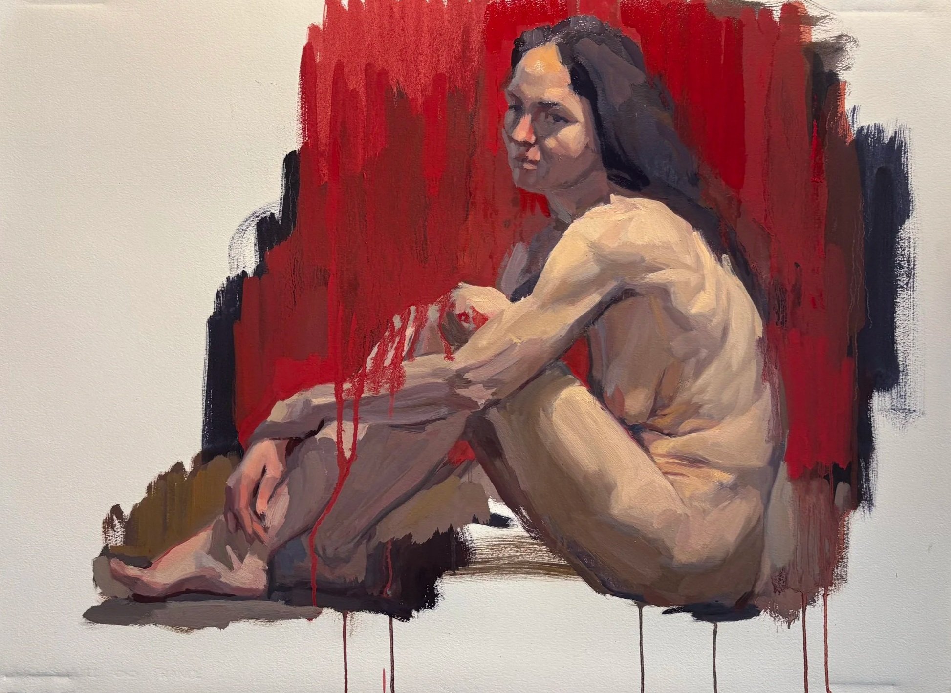  oil on paper, 28”x21” 