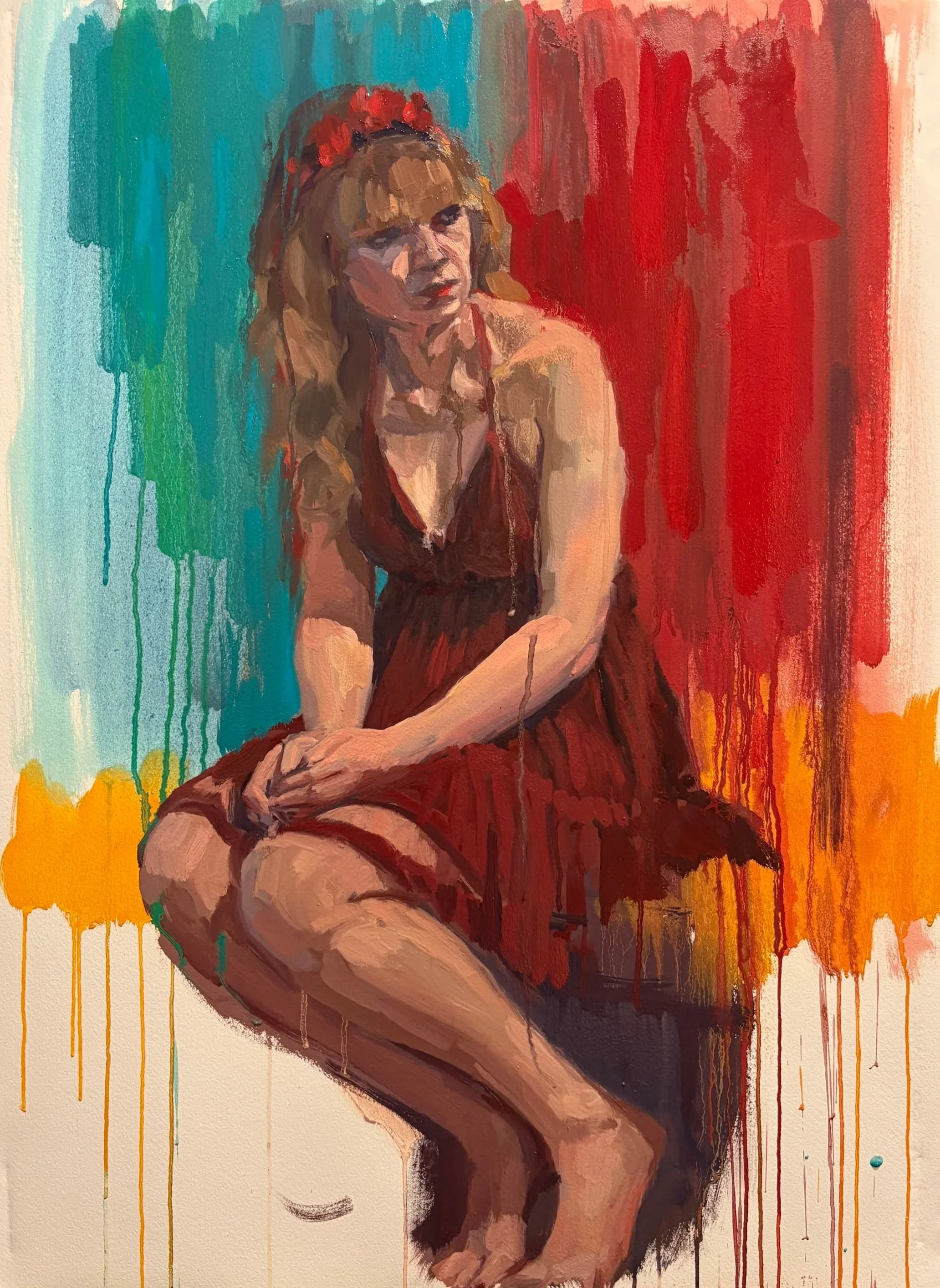  oil on paper, 21”x28” 