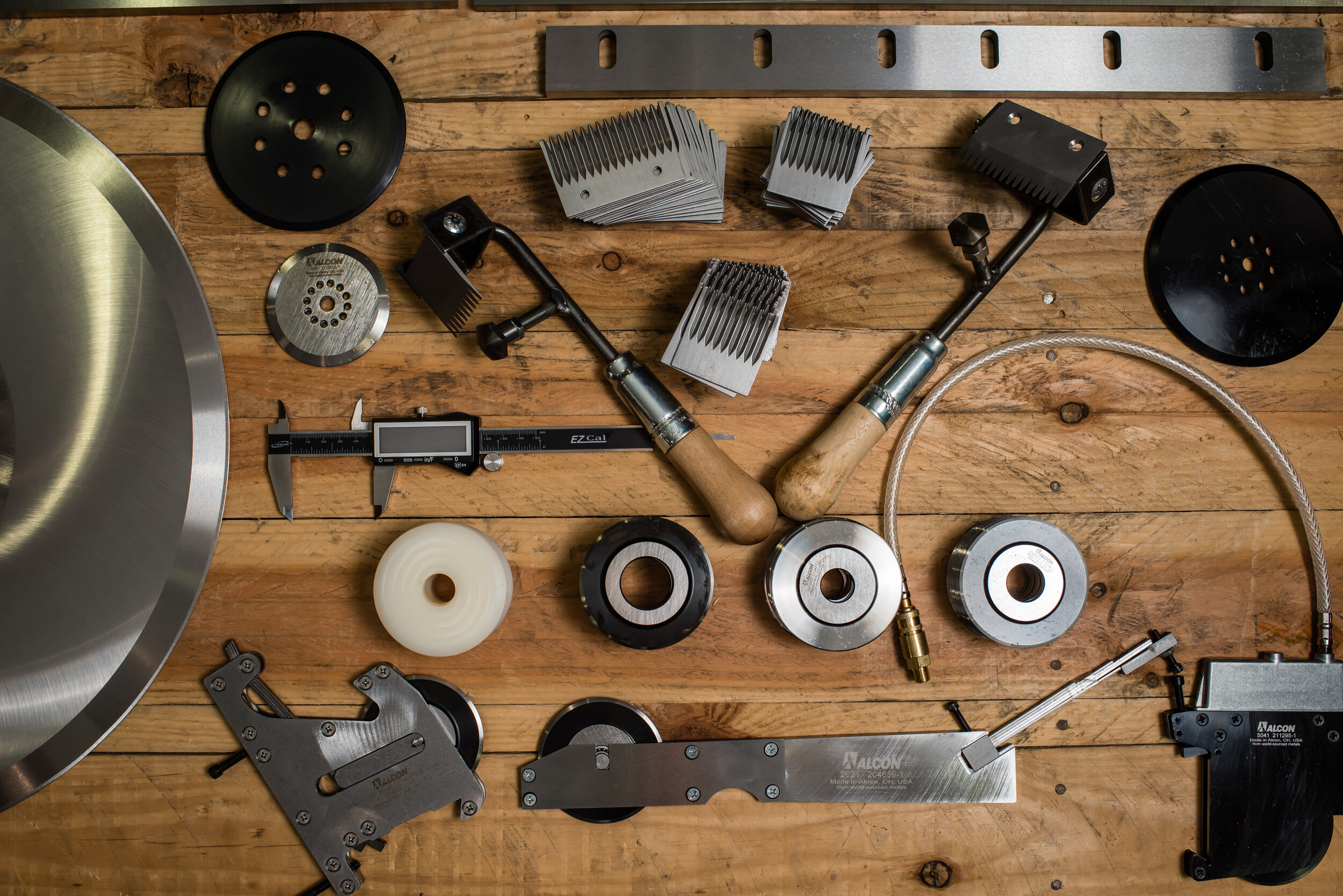 Overhead photo of a variety of tools