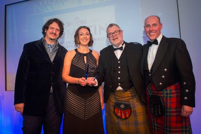 Jay Rayner (Host), Jennifer Masson (Tomatin), Bob Anderson (Tomatin) & Stephen Rankin (Gordon & MacPhail)