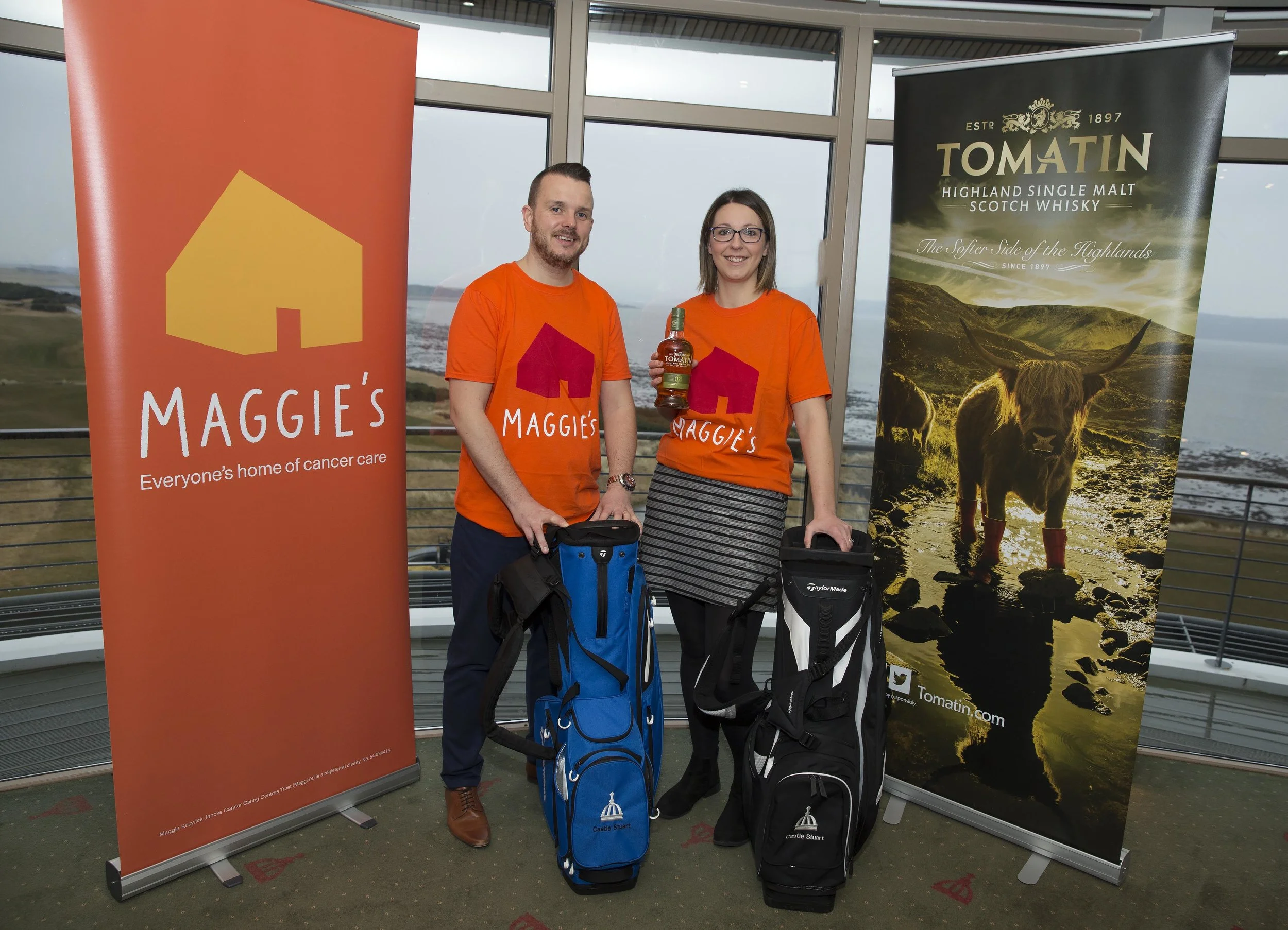 Andrew Benjamin and Jennifer Masson at Castle Stuart's Club House