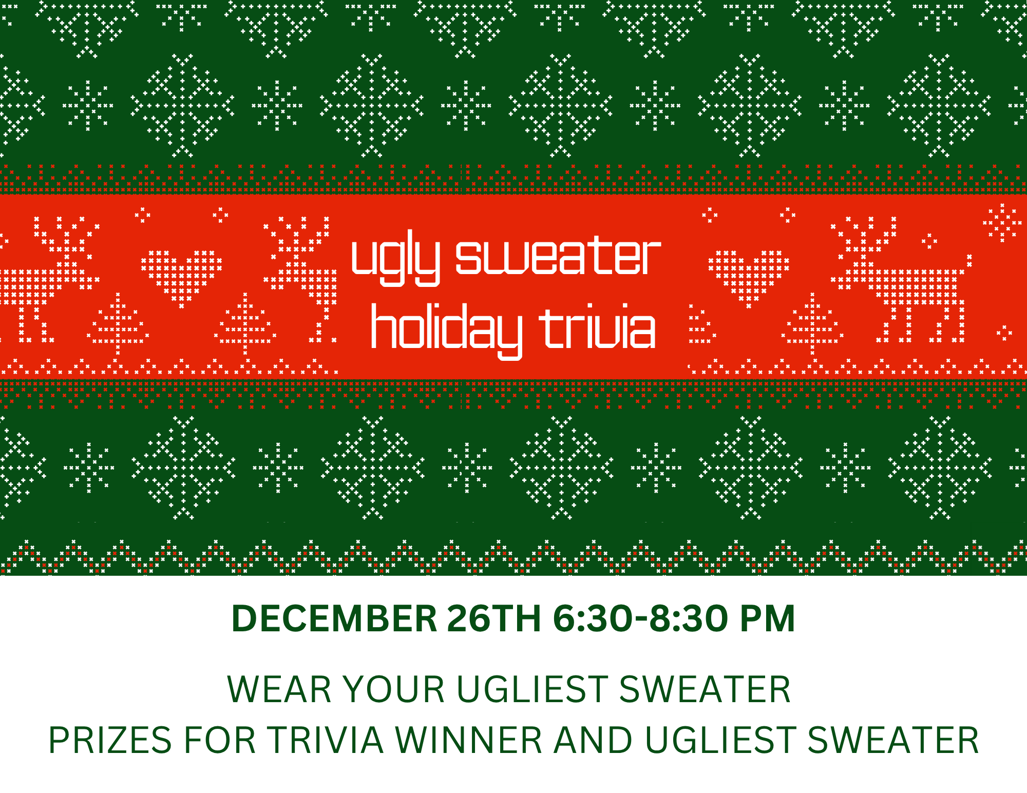 Holiday Themed Bar(n) Trivia