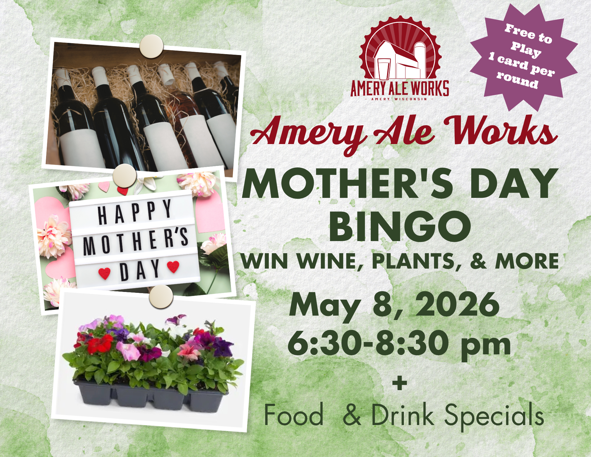 Mother's Day Bingo