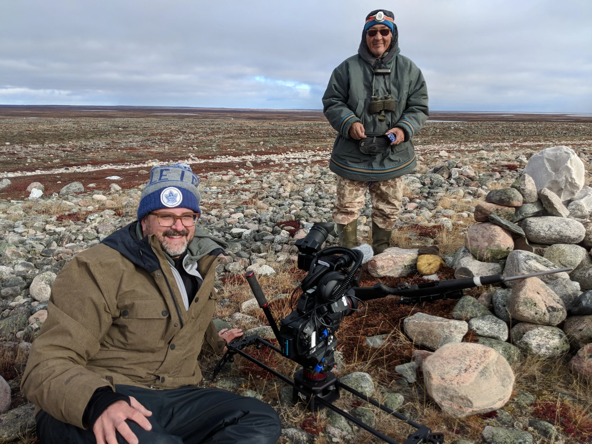On location in Nunavut, Canada