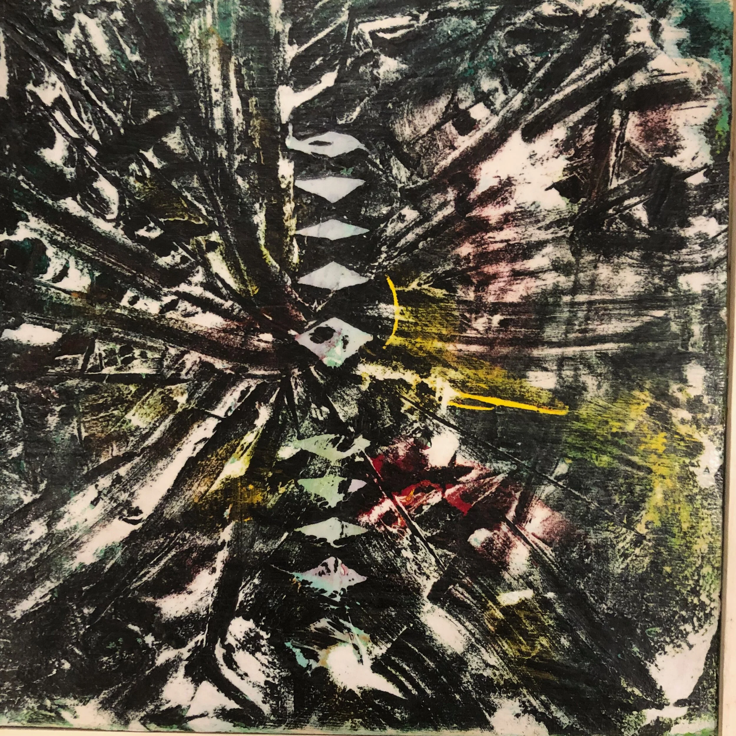 Up through the trees