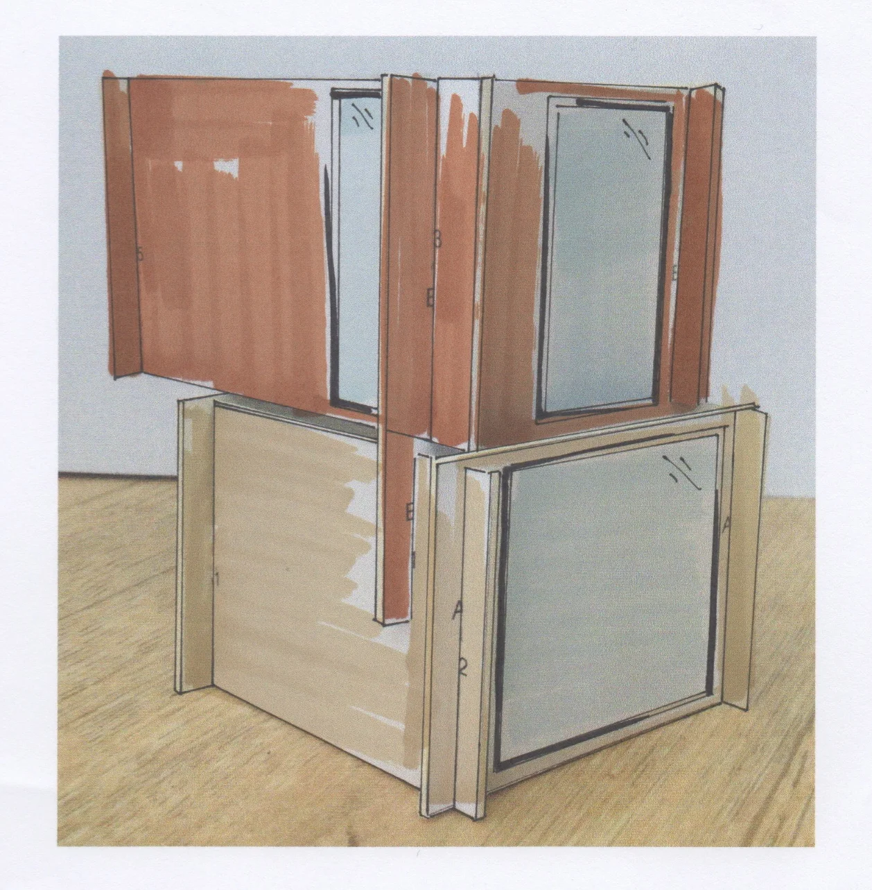 Live/ Work Unit Development Sketch