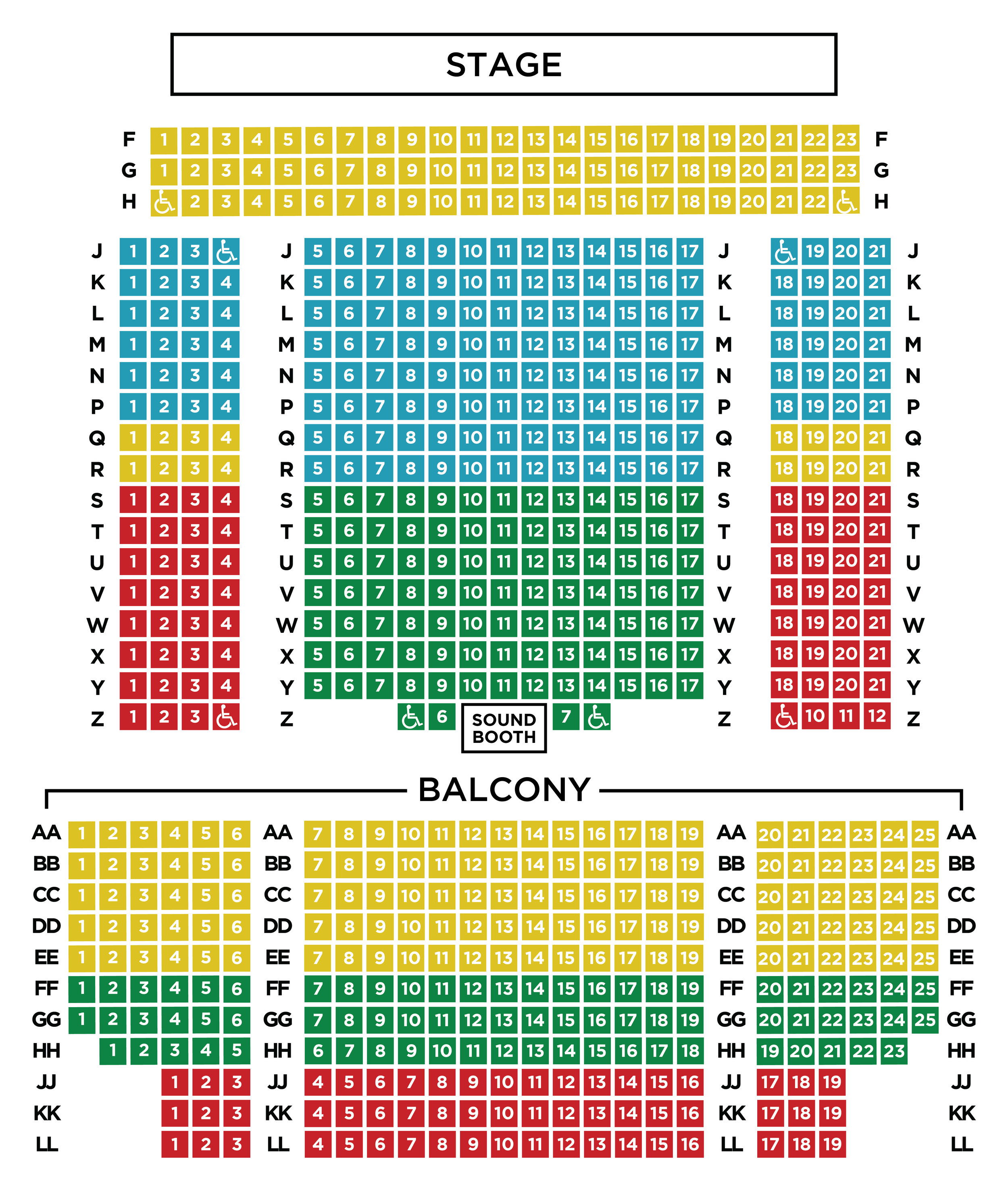 Arlington Backyard Seating Chart