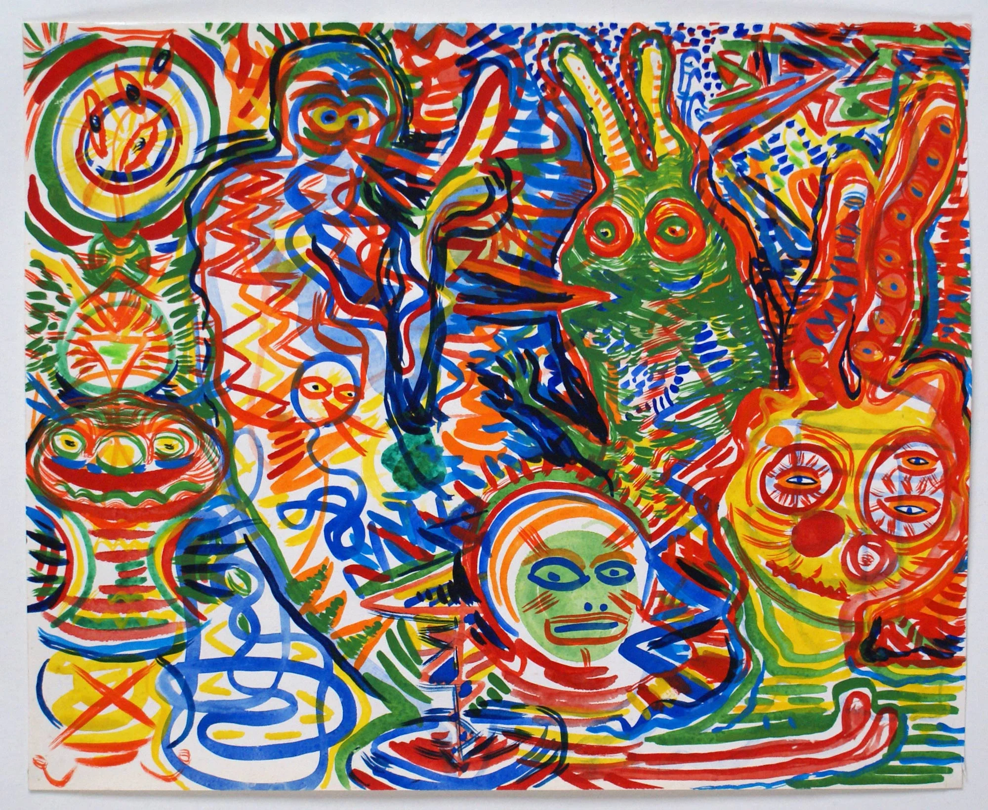 Family, 2008, acrylic on paper, 42 x 30 cm