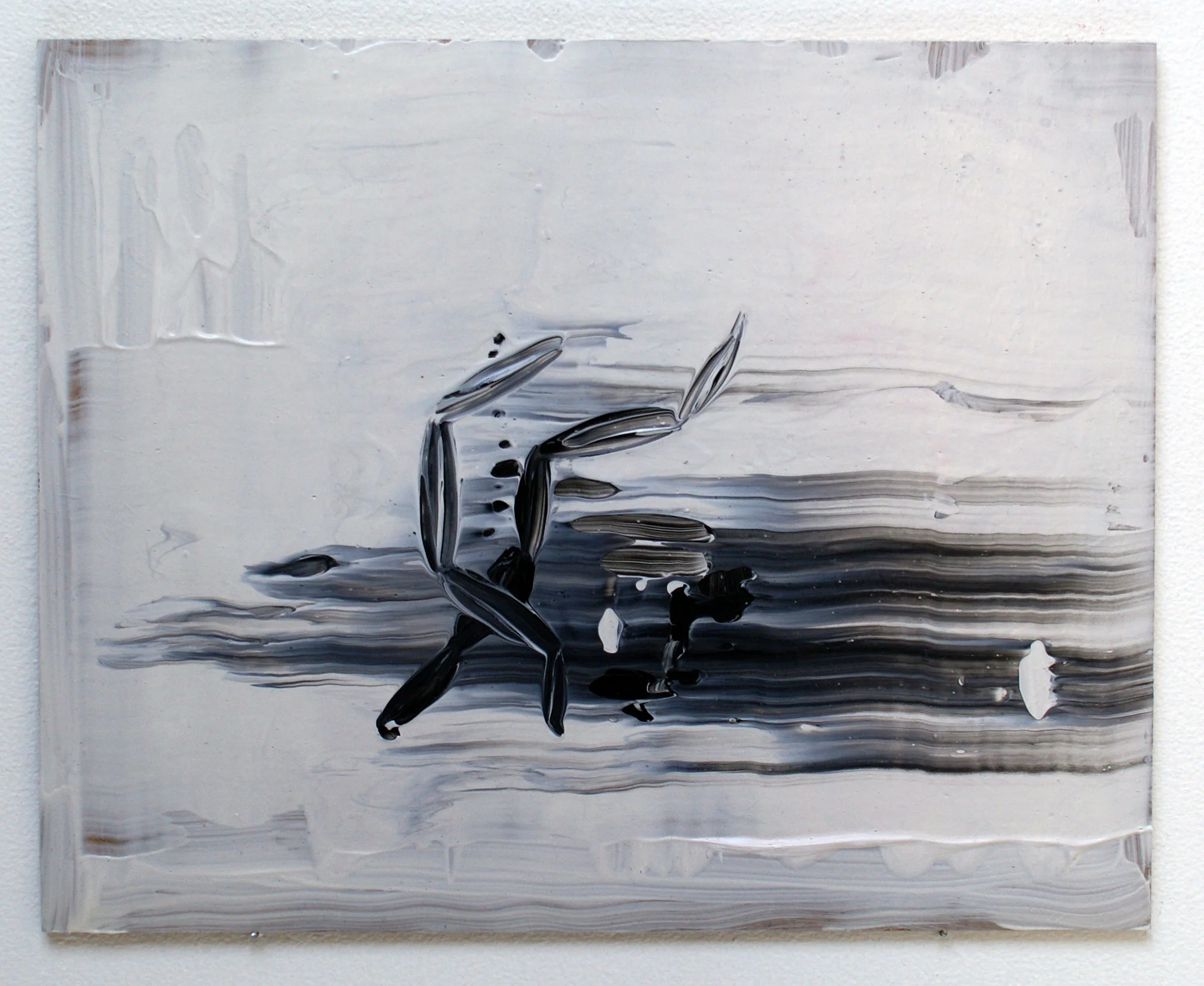 Figure, 2014, acrylic on fiberboard, 20 x 25 cm