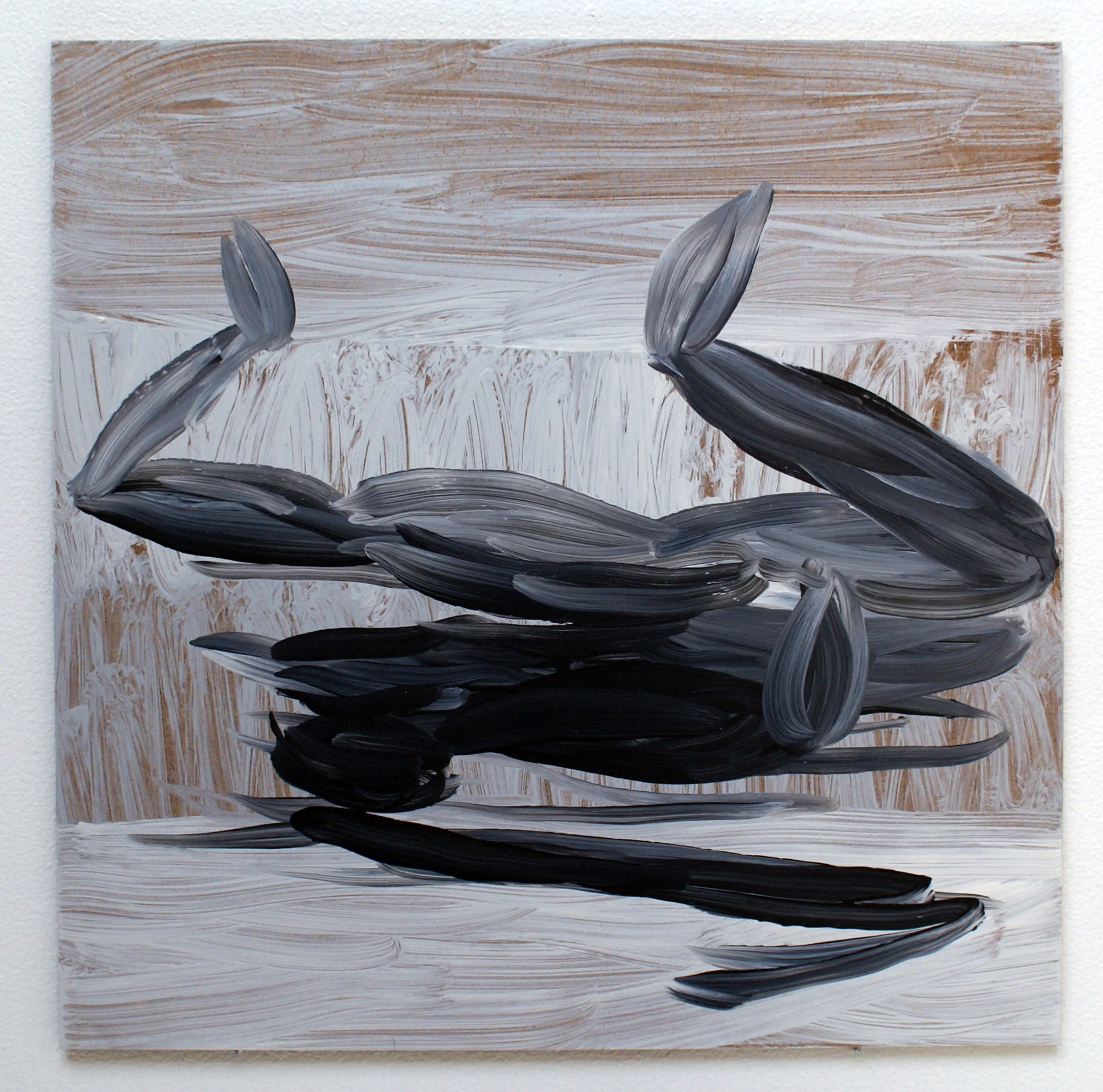 Screaming Figure, 2014, acrylic on fiberboard, 25 x 25 cm