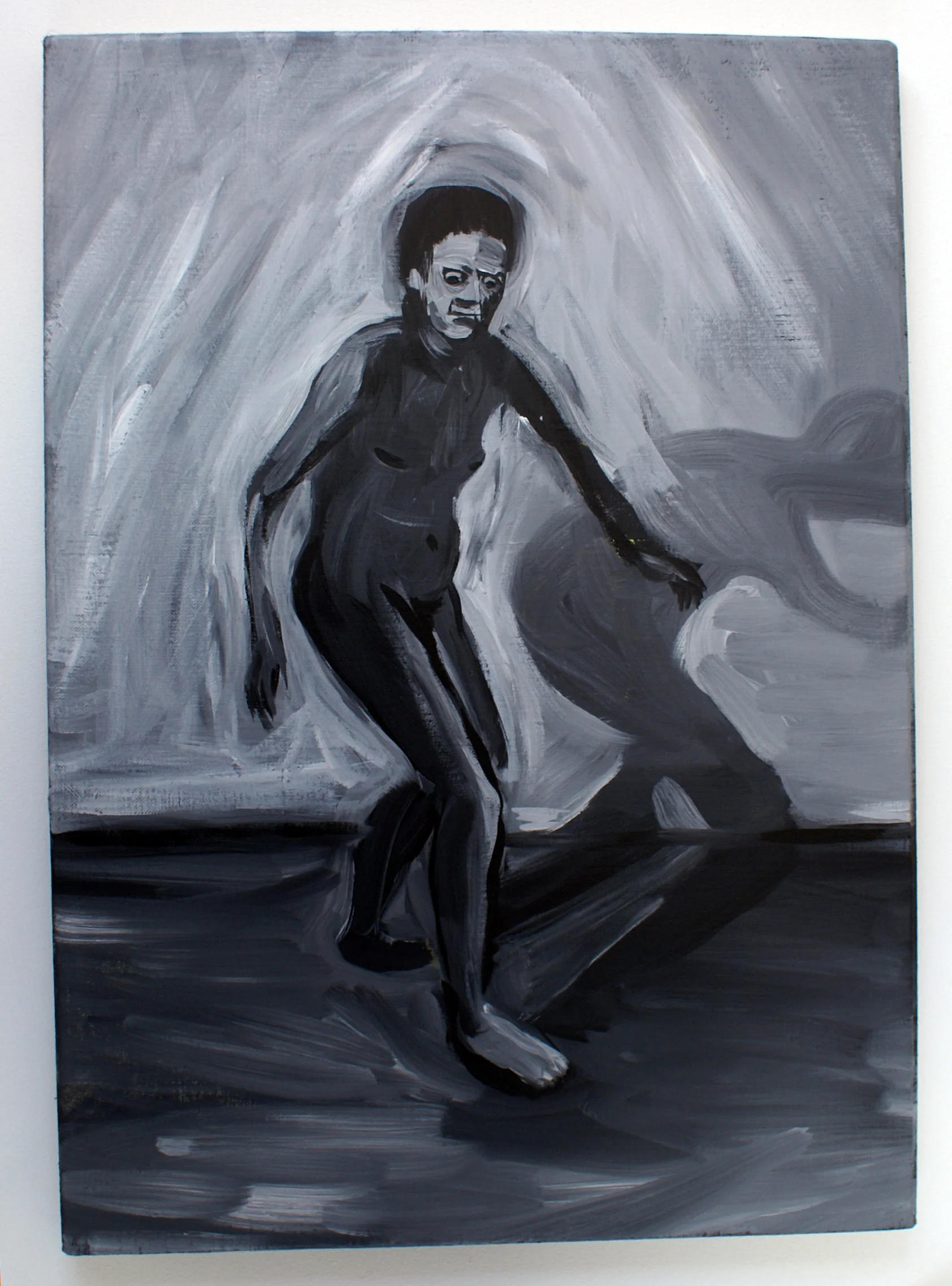 Figure in Studio, 2014, acrylic on canvas, 59 x 42 cm