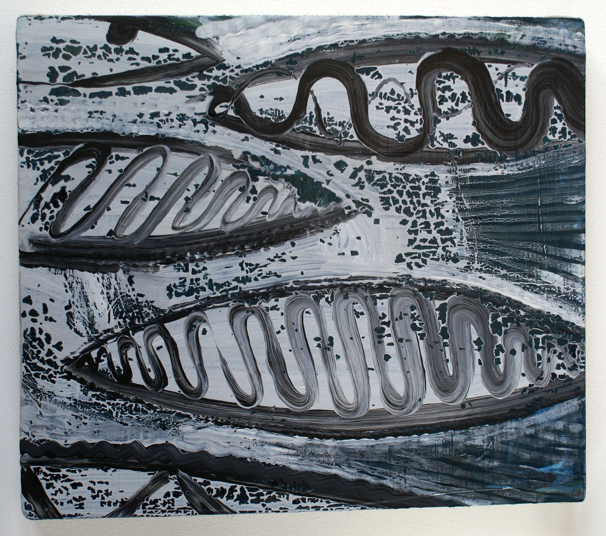 Fishes , 2014, acrylic on canvas, 29 x 33 cm