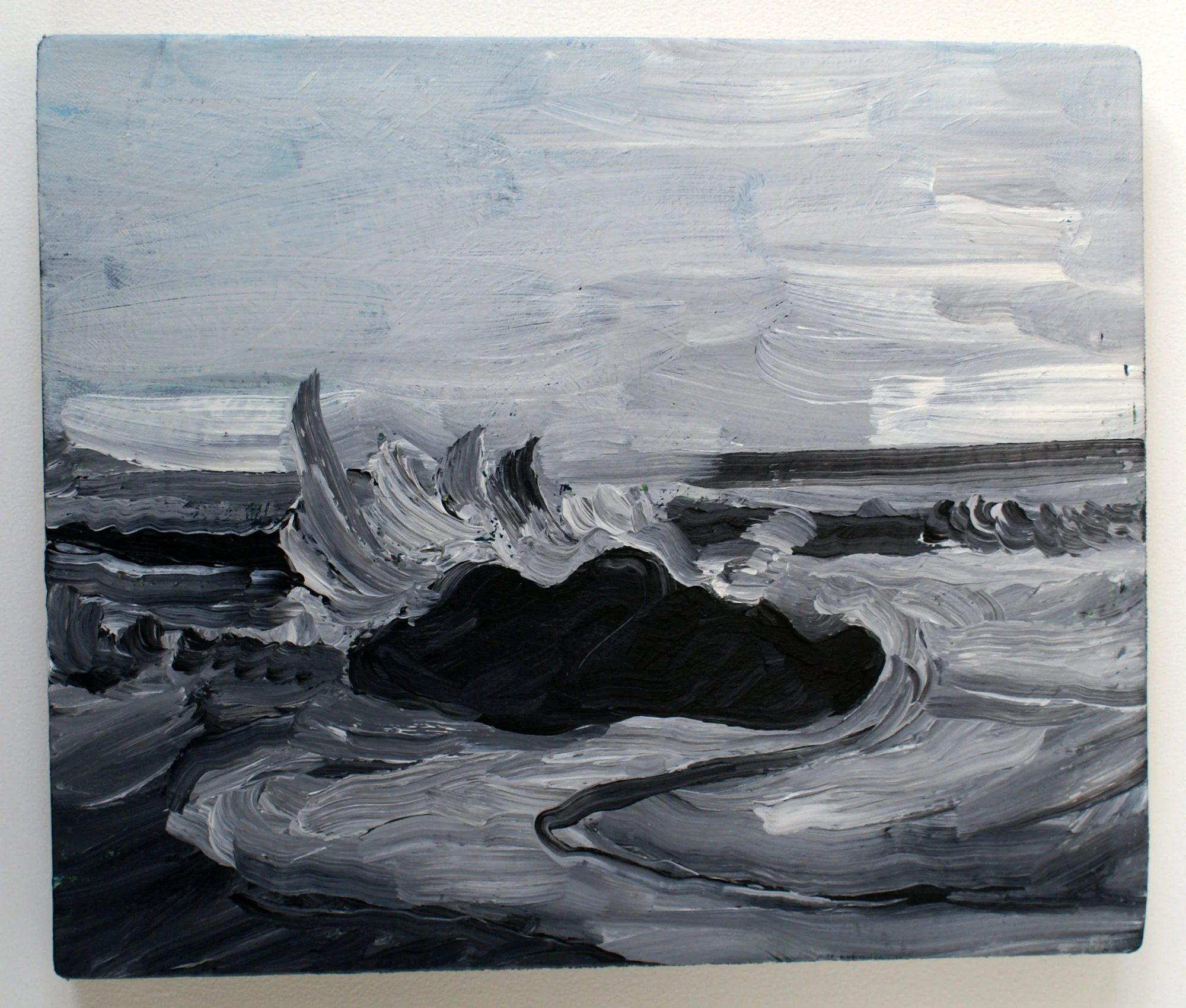 The Wave, 2014, acrylic on canvas, 31 x 37 cm