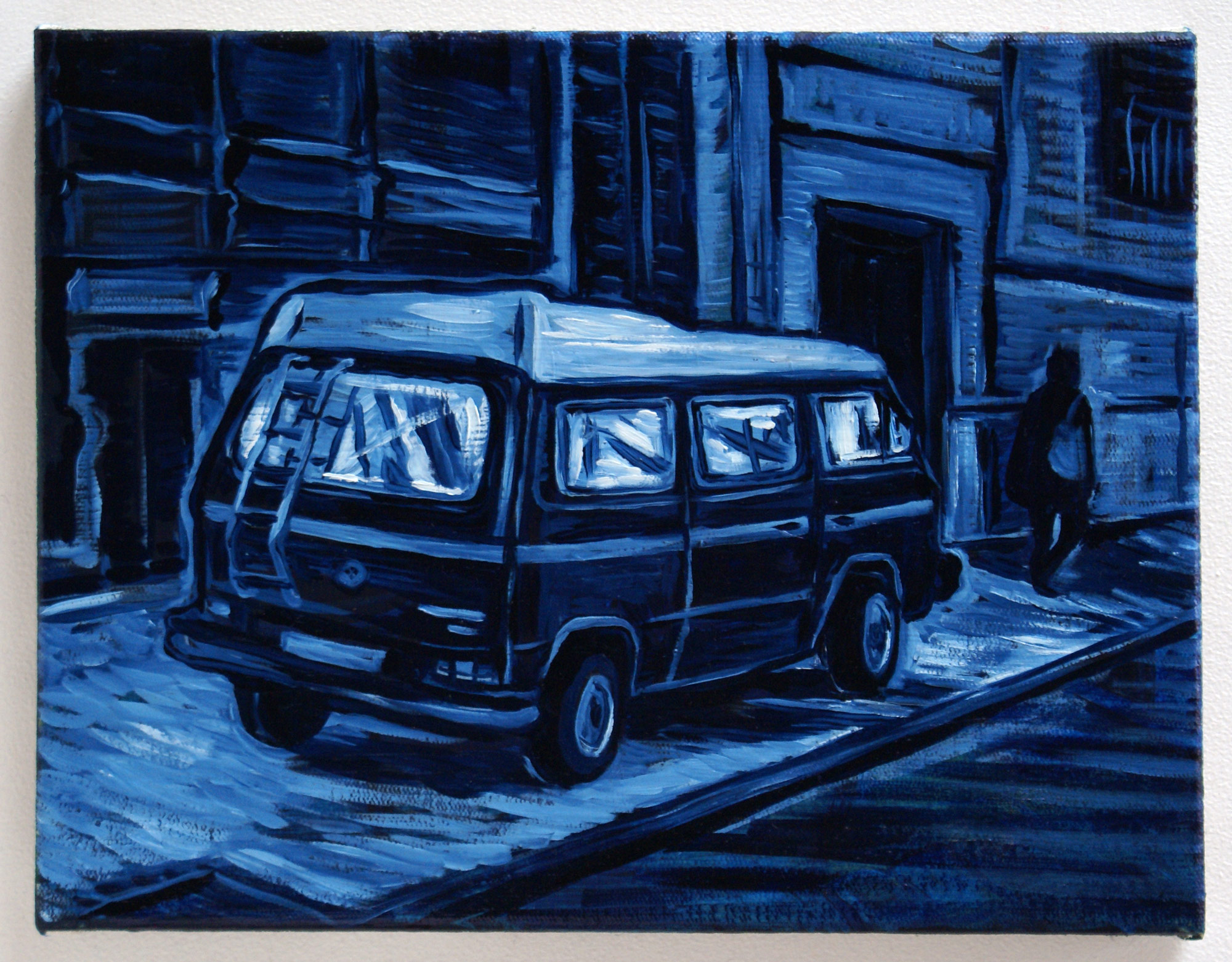 VW, 2014, oil on canvas, 24 x 41 cm
