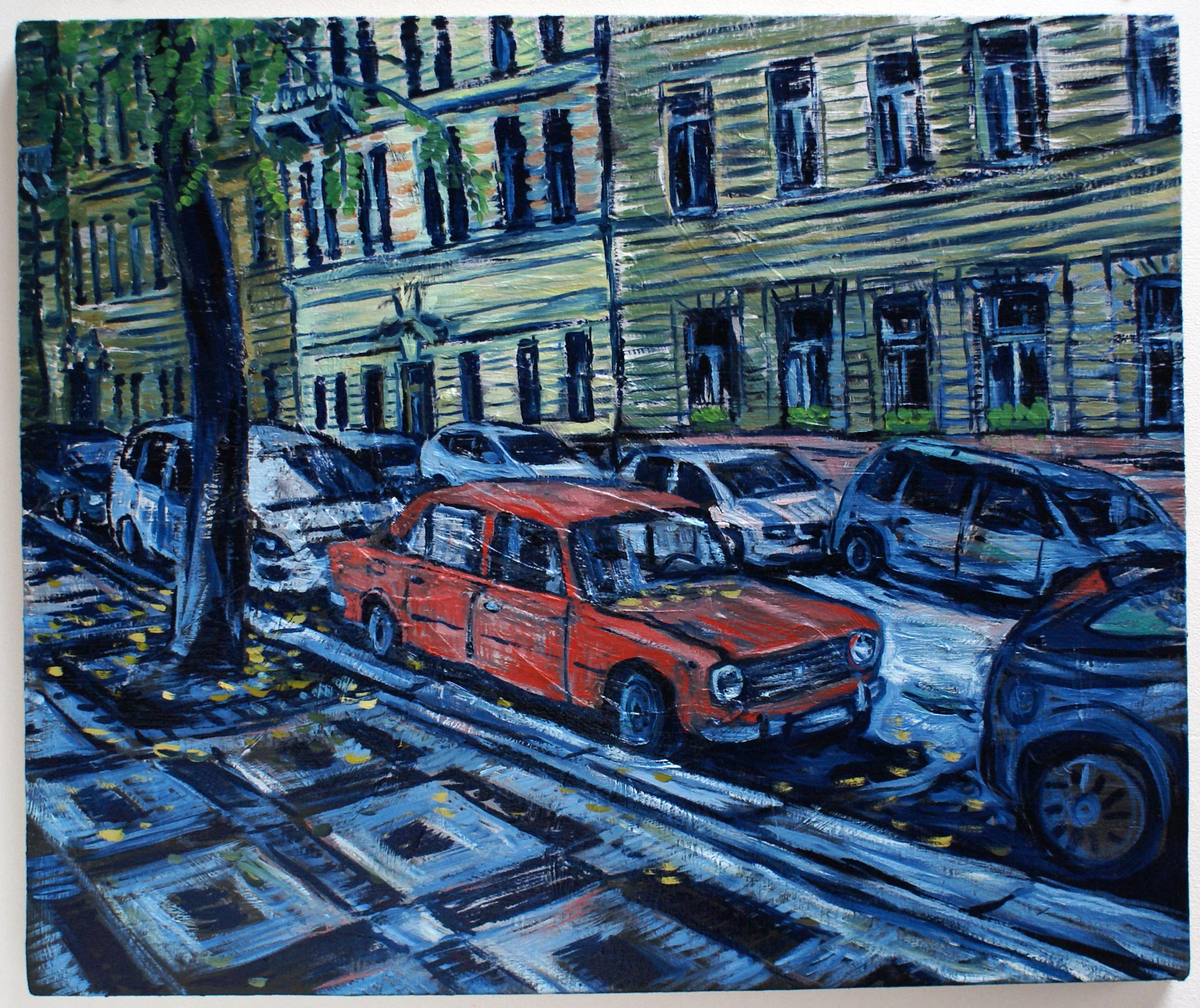 Red Ziguli II, 2014, oil on canvas, 54 x 65 cm 