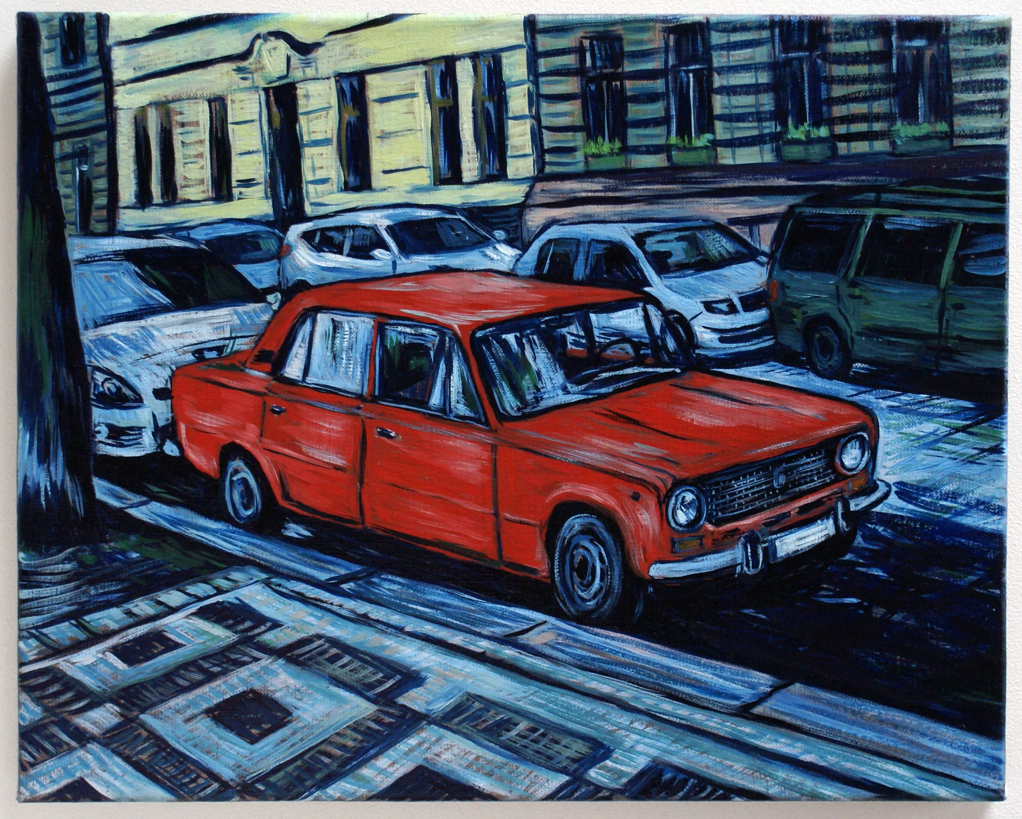 Red Ziguli, 2014, oil on canvas, 35 x 43 cm