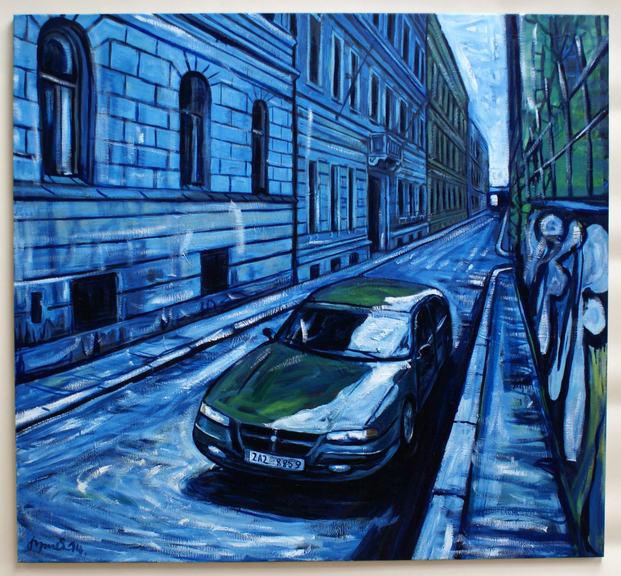 Divaldelní II, 2014, oil on canvas, 120 x 130 cm