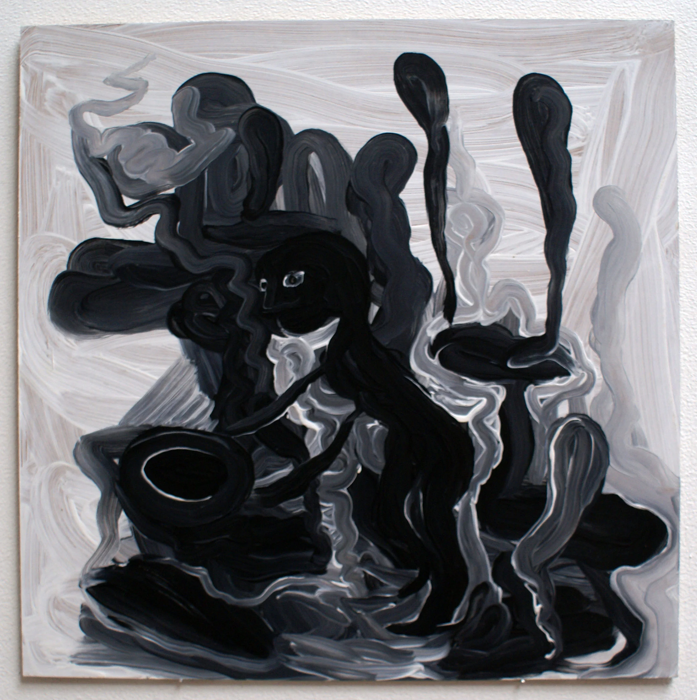 Homeless, 2014, acrylic on fiberboard, 30 x 30 cm