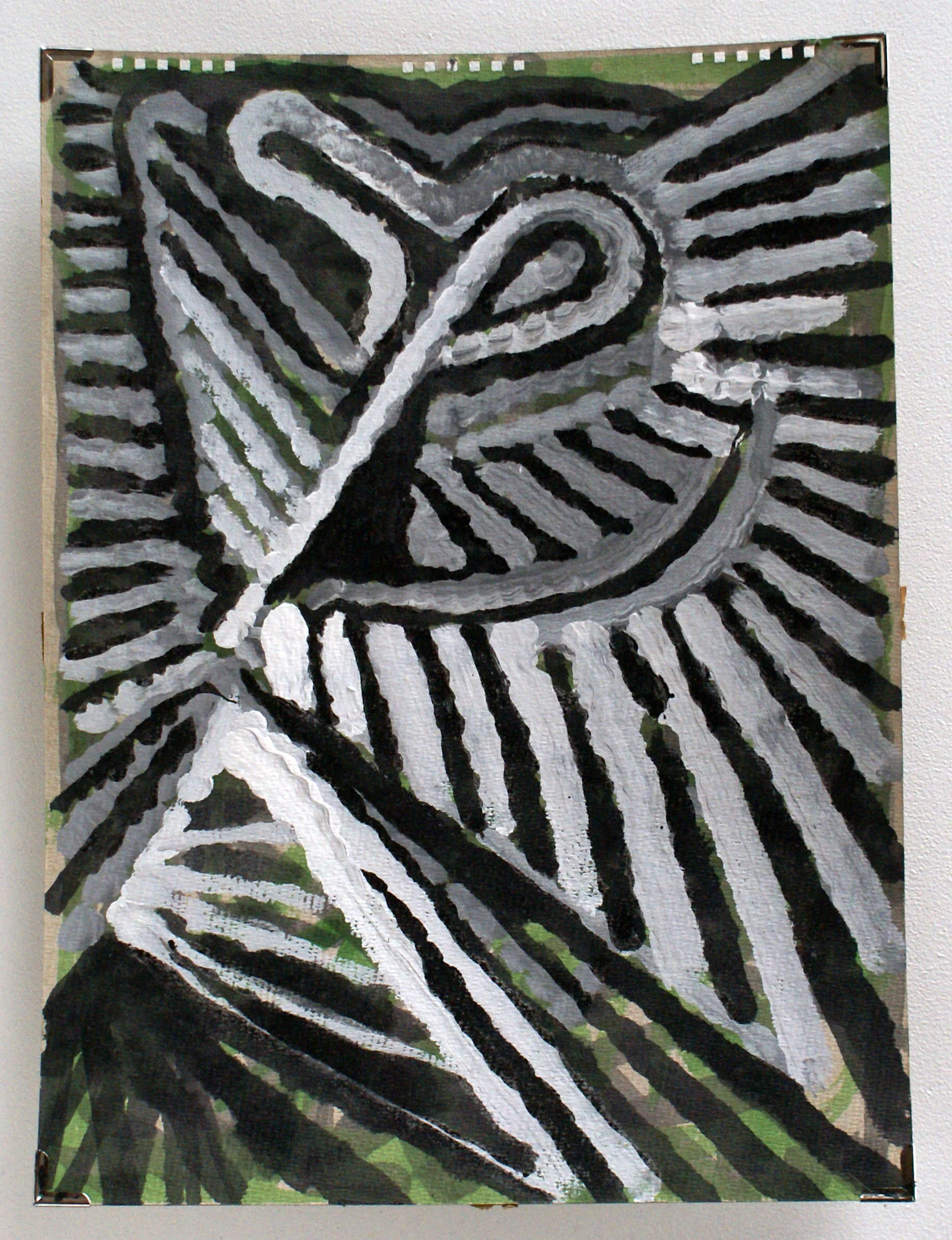 Joyful God, 2014, acrylic on paper, 43 x 32 cm