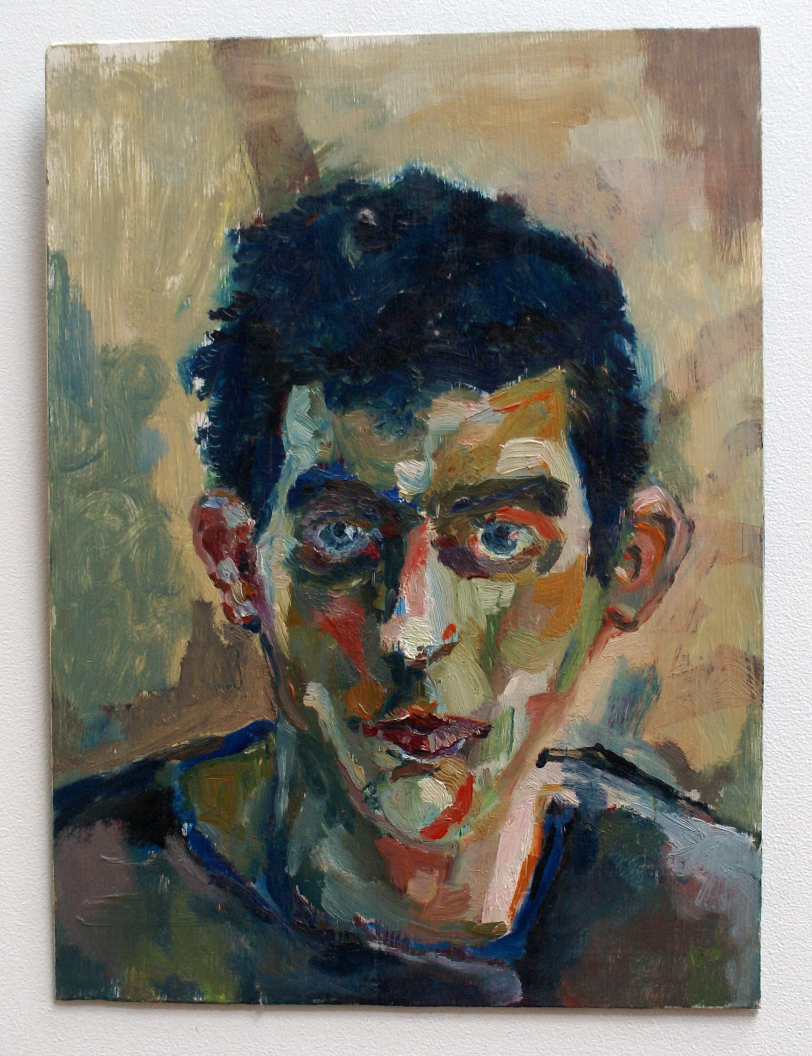 Self Portrait, 1988, oil on fiberboard, 41 x 30 cm