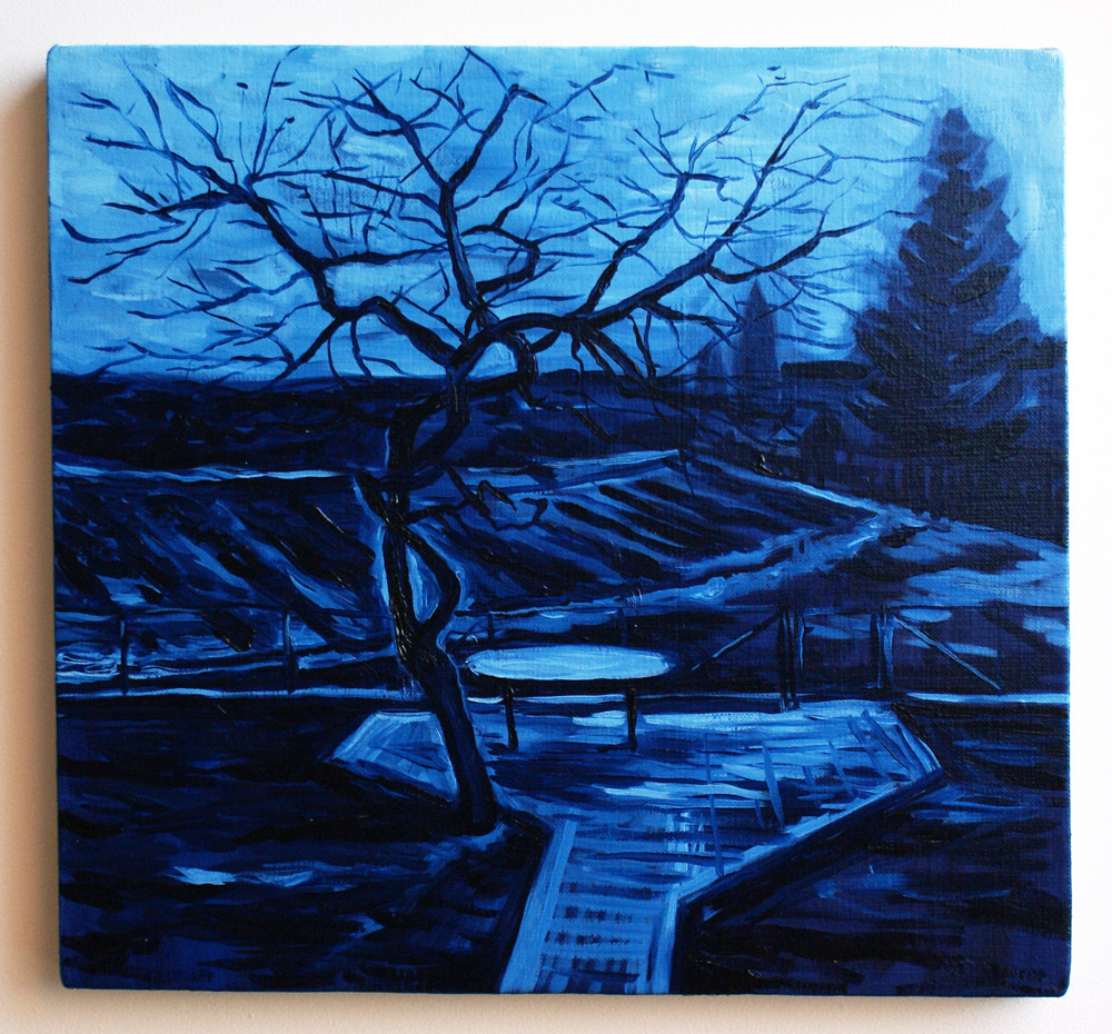 Apple Tree in the Winter, 2015, oil on canvas, 37 x 34 cm