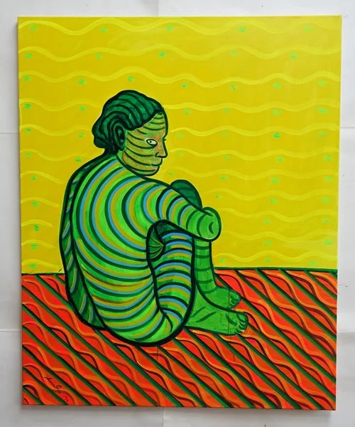 Dreamer, 2016, oil on canvas, 115 x 103 cm