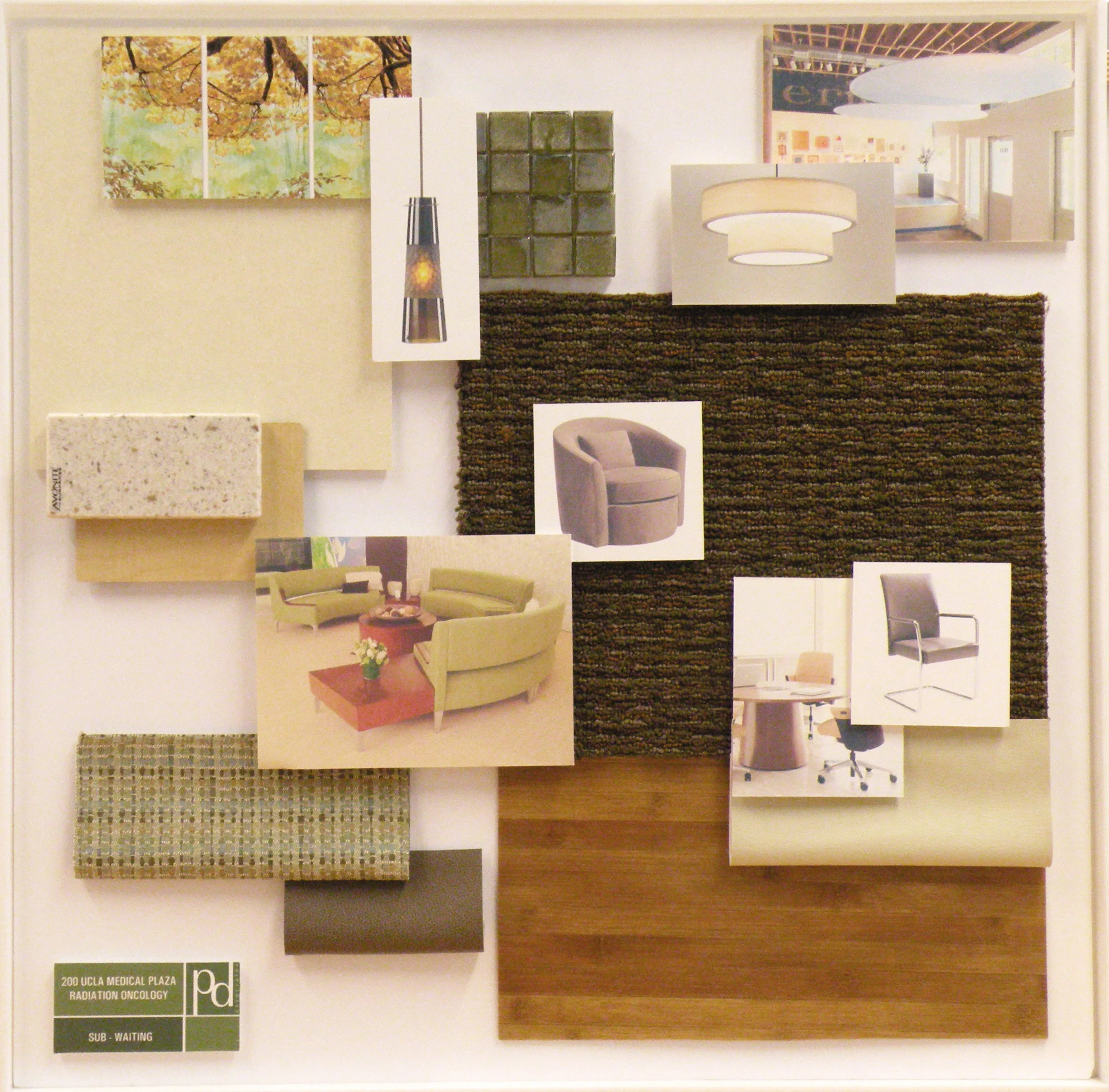 Reception/Check-in Material Board