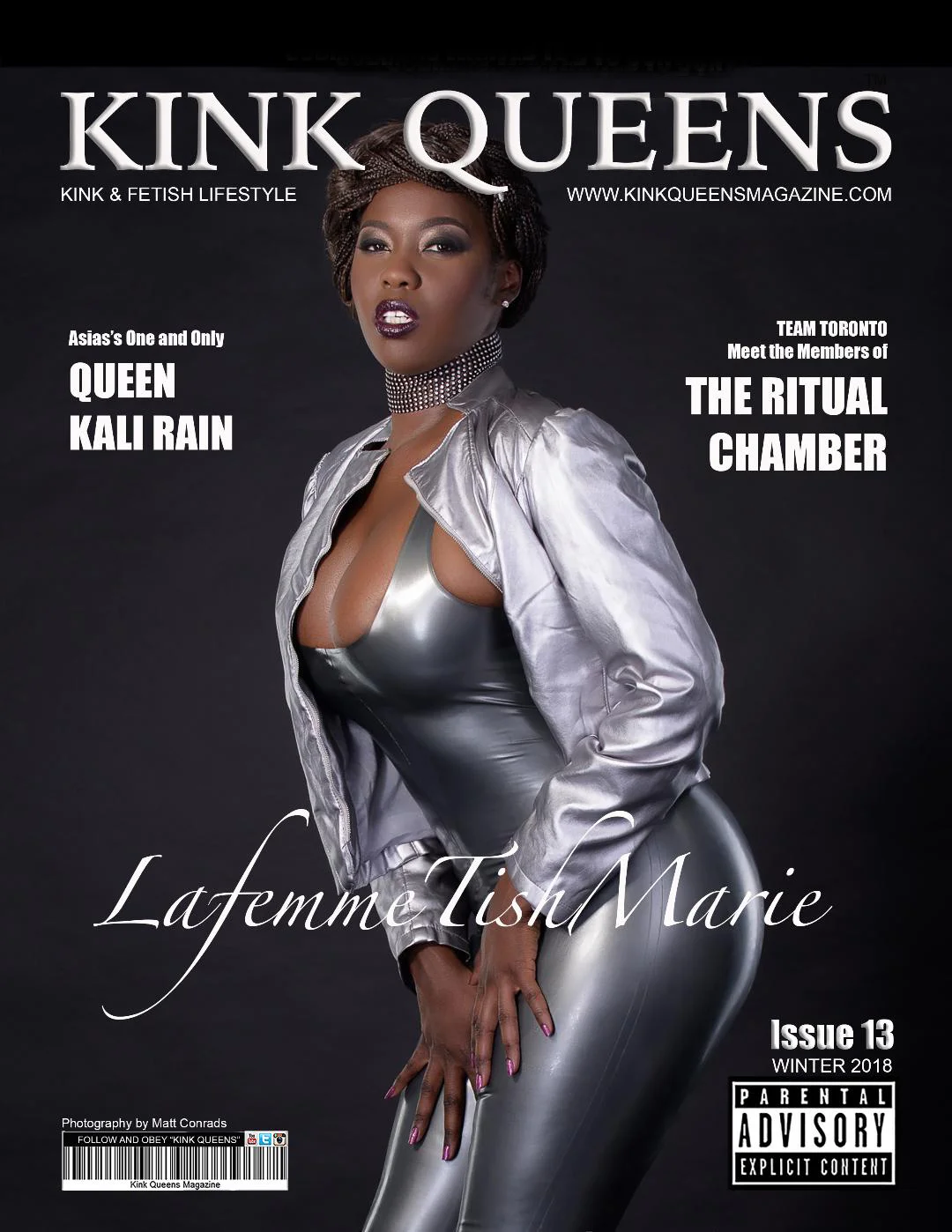 Kink Queens Magazine 2018 On Sale Now! Based In New York. KinkQueensMagazine.com . Image by Matt Conrads