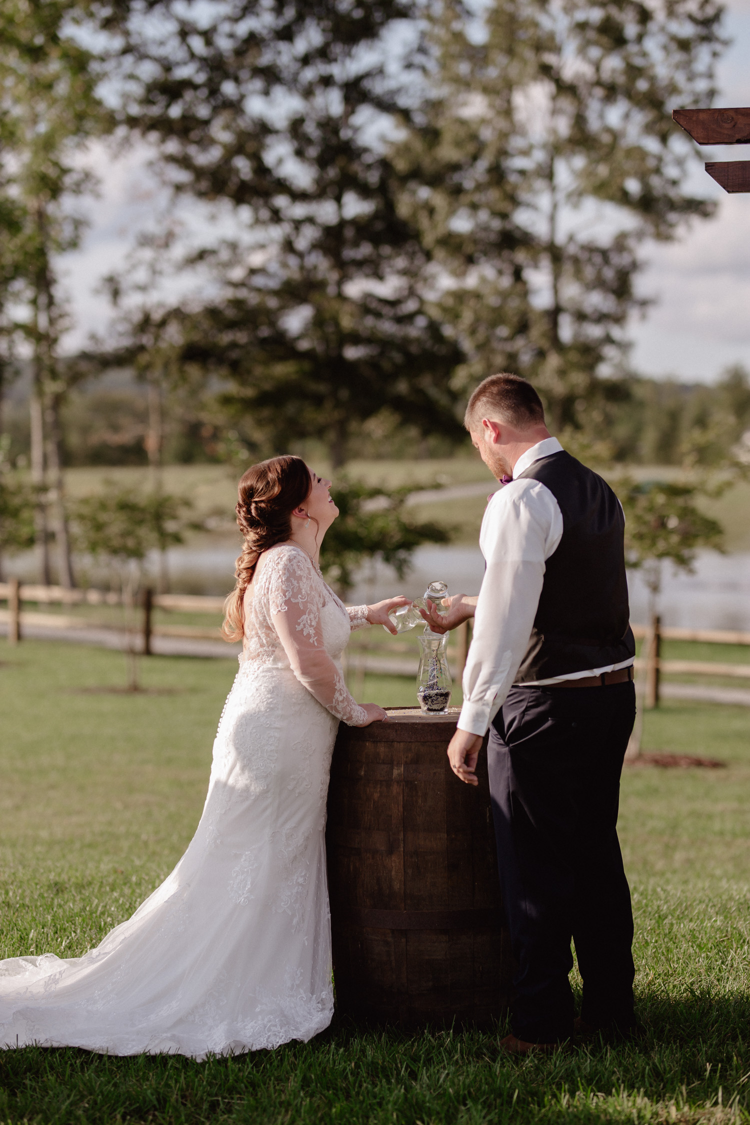 Classy, Southern, Country Wedding |  ceremony at Atkinson Farms in Danville, Virginia | Greensboro Winston-Salem, NC Wedding Photographer