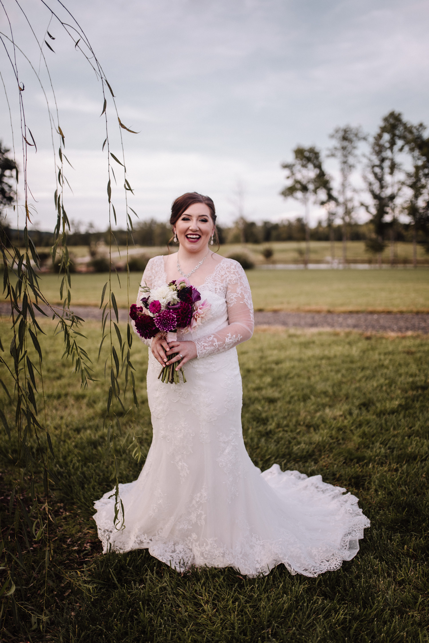 Classy, Southern, Country Wedding | Bridal portraits at Atkinson Farms in Danville, Virginia | Greensboro Winston-Salem, NC Wedding Photographer