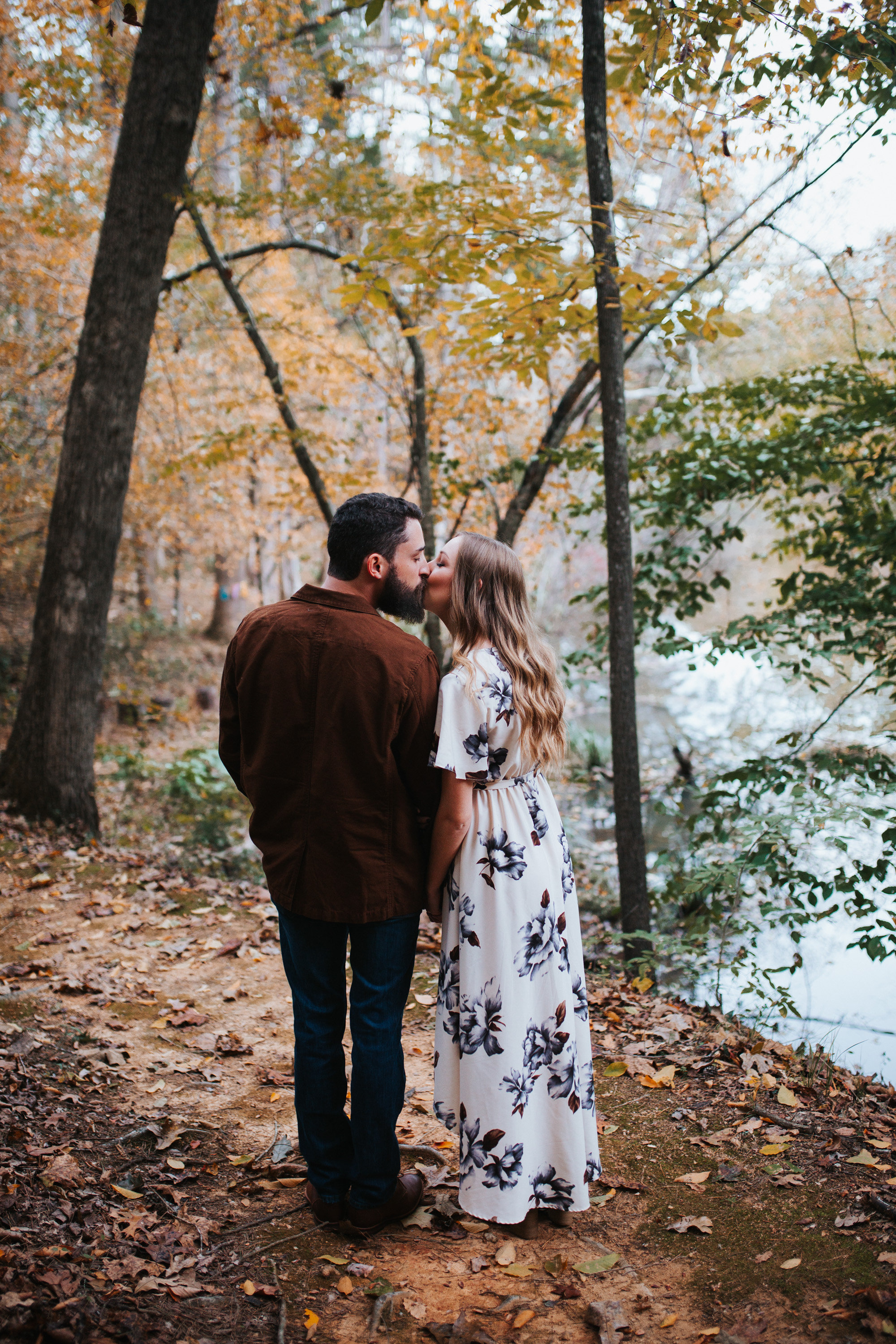 Fall Engagement Session at Timberlake Earth Sanctuary | Greensboro Winston-Salem, NC Wedding Photographer