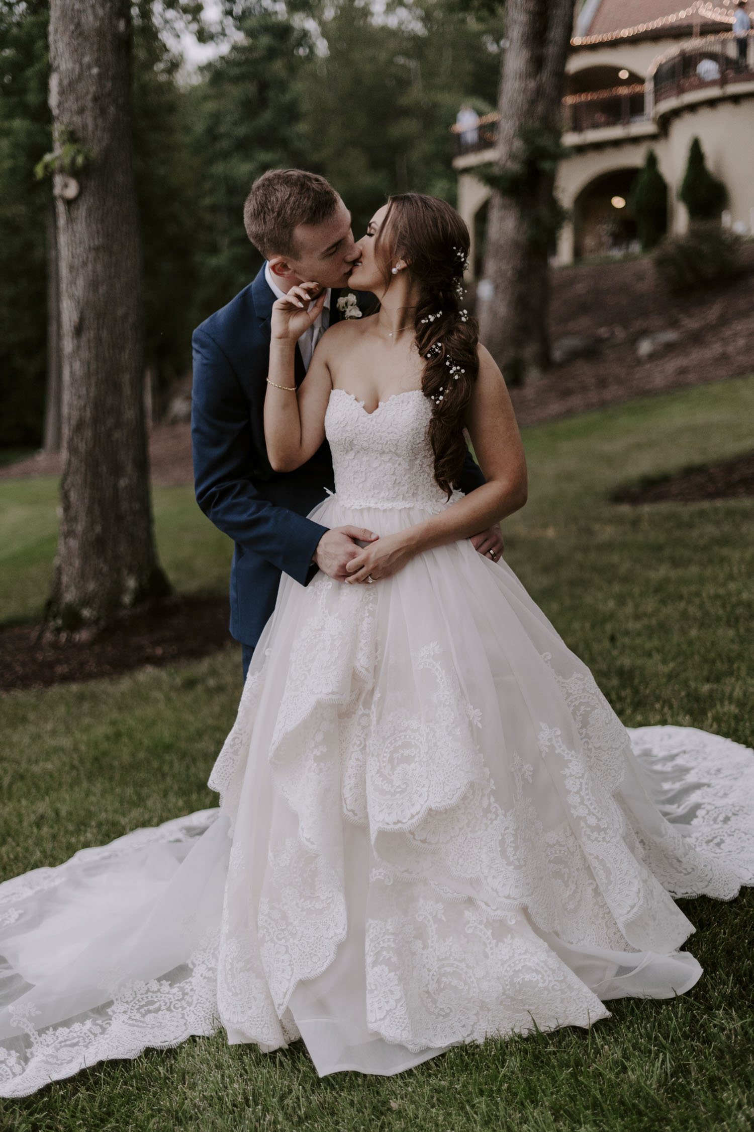 Rainy Bella Collina Wedding - Bride and Groom Newlywed Portraits | Kayli LaFon Photography, Greensboro Winston-Salem NC Wedding Photographer