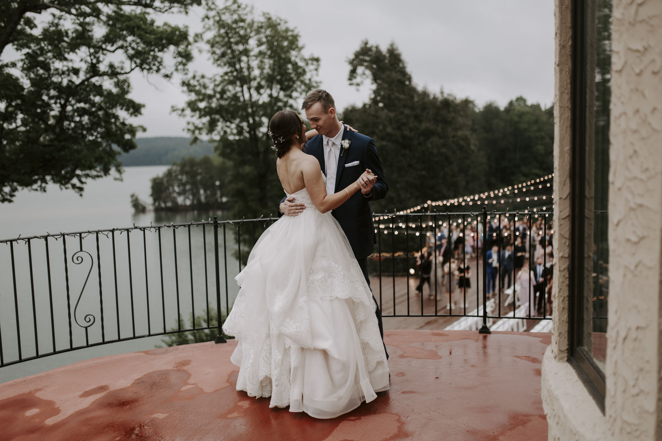 Rainy Bella Collina Wedding - First Dance at Reception | Kayli LaFon Photography, Greensboro Winston-Salem NC Wedding Photographer