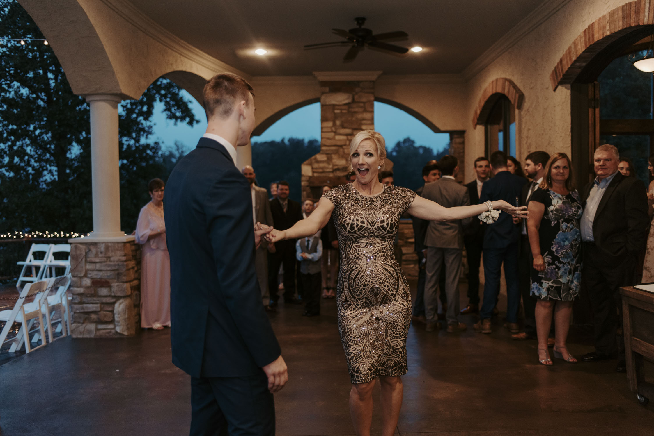 Rainy Bella Collina Wedding - Reception Dancing | Kayli LaFon Photography, Greensboro Winston-Salem NC Wedding Photographer