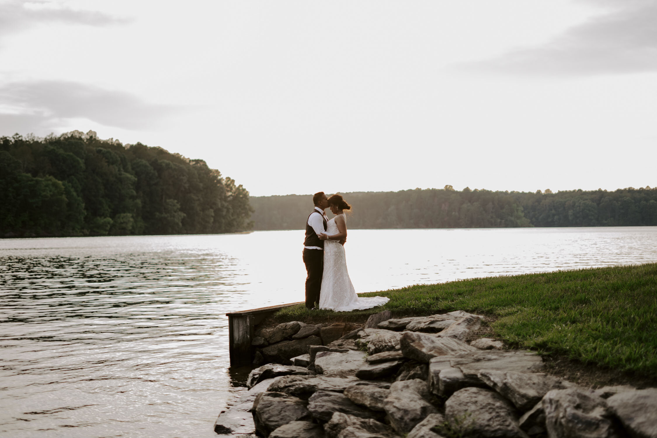 Greensboro Winston-Salem, NC Wedding Photography at Belews Lake | Bella Collina Mansion Bride and Groom Portraits | Kayli LaFon Wedding Photographer