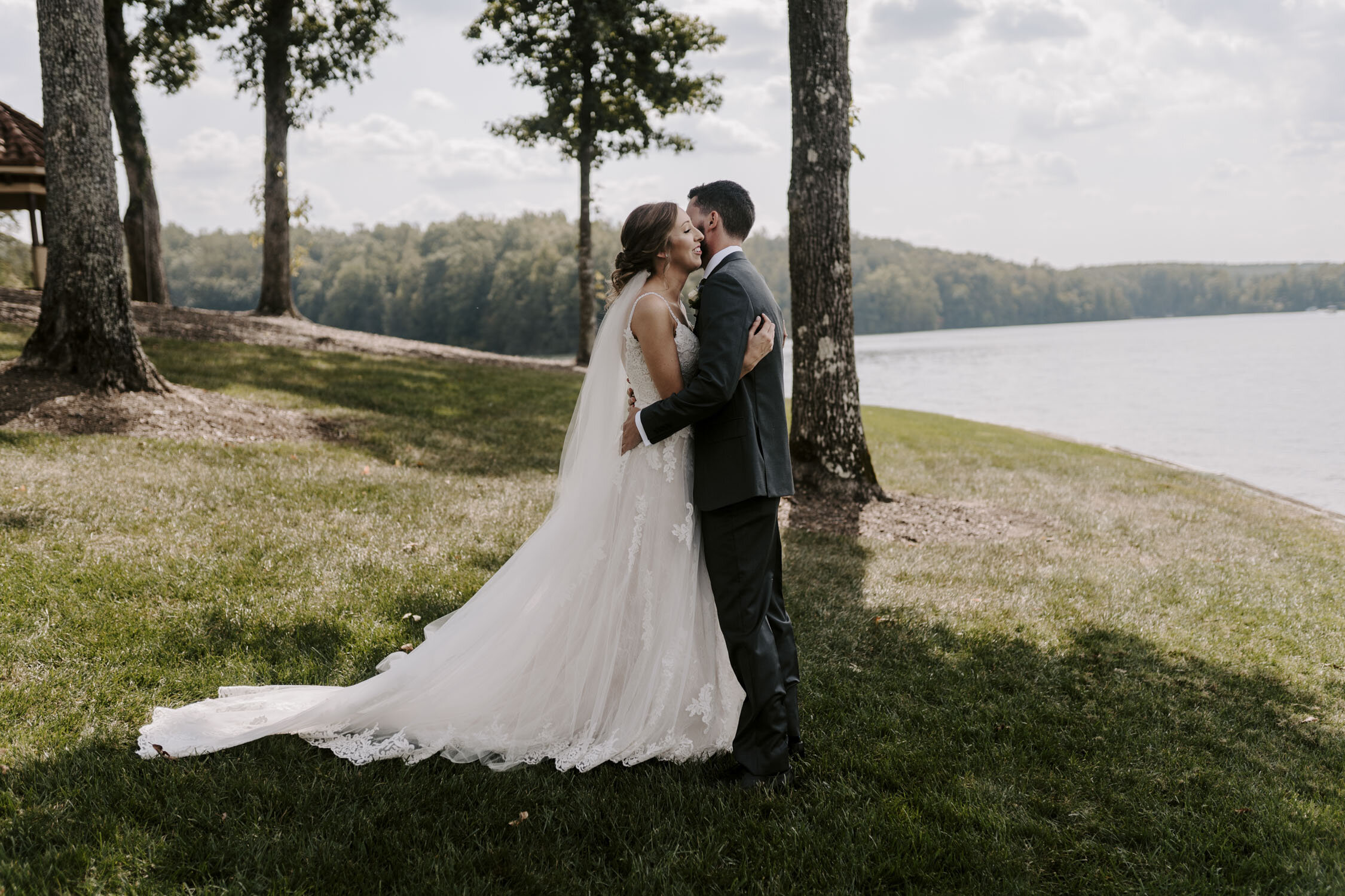 Romantic First Look at Bella Collina | By Greensboro, NC Wedding Photographer: Kayli LaFon Photography