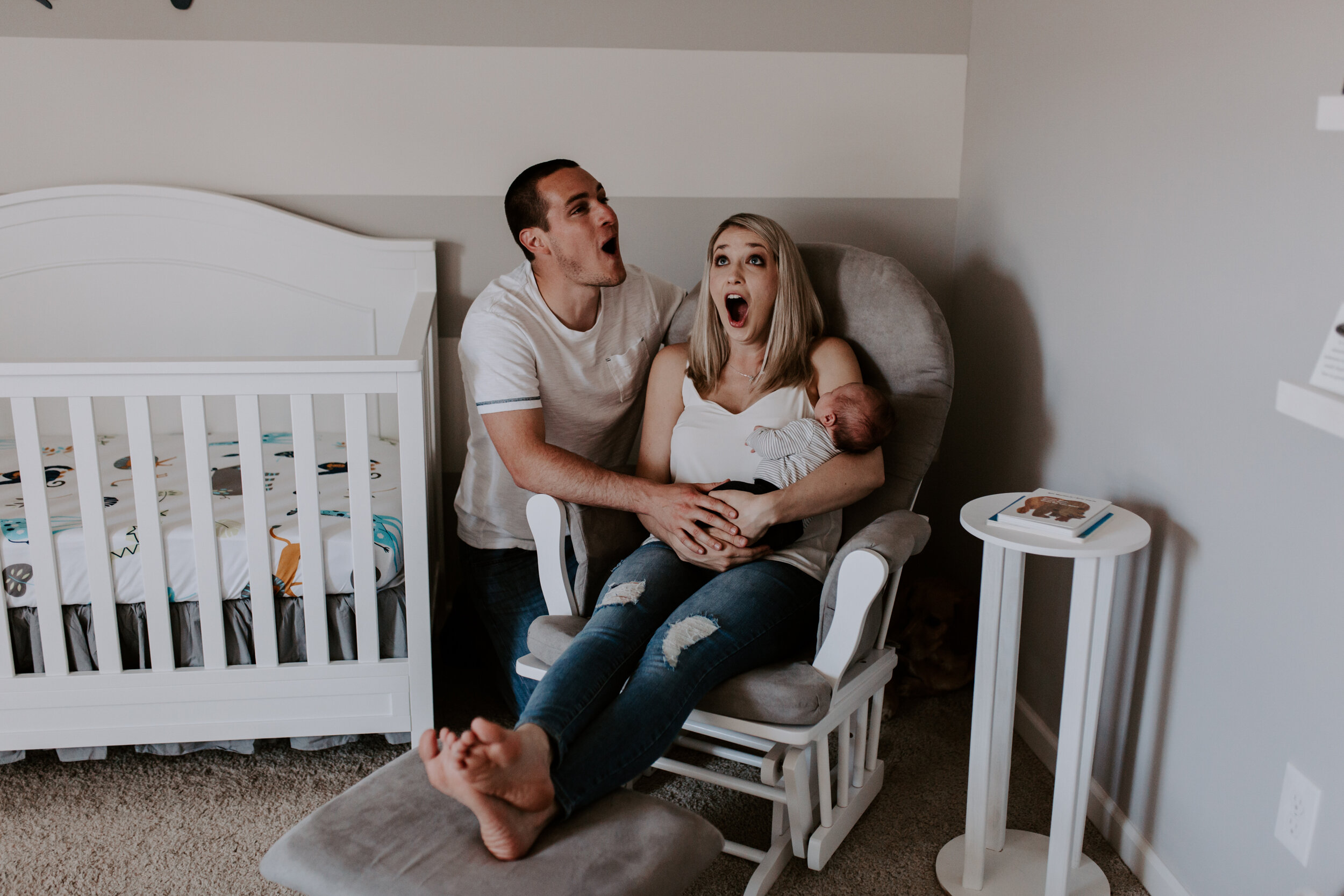 In-Home Newborn Lifestyle Session | Triad, NC Photographer