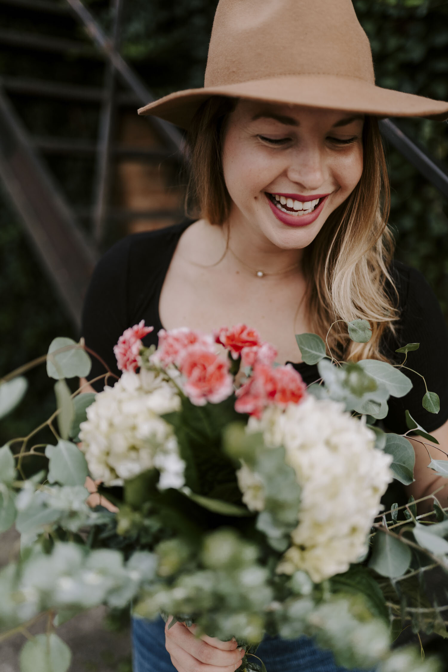 Fun & Wild Florist Branding Headshots for Triad Floral Business | Greensboro Winston-Salem, NC Photographer