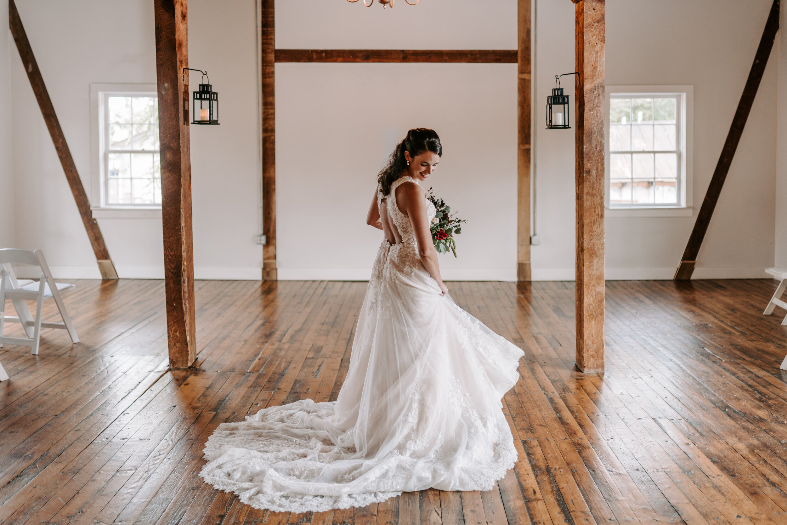 Bridal Portraits Session by Kayli LaFon Photography | Muse At The Mill wedding venue, Winston-Salem, NC
