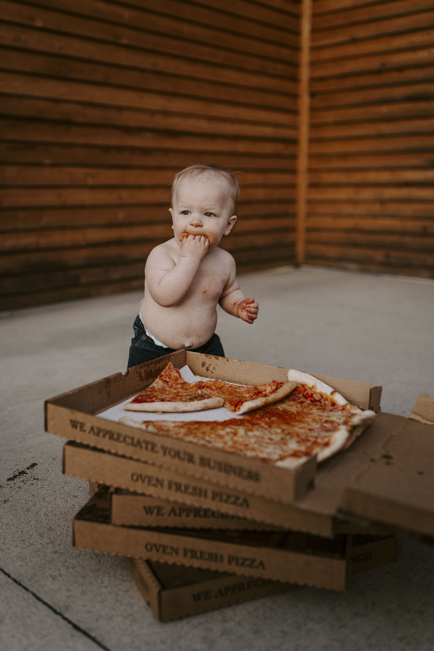 Birthday Pizza Smash, Family Portraits | Triad, NC Photographer