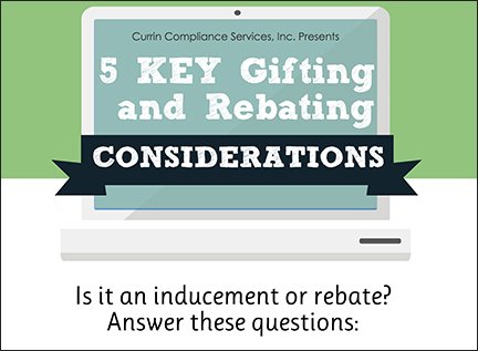 5 Key Gifting and Rebating Considerations