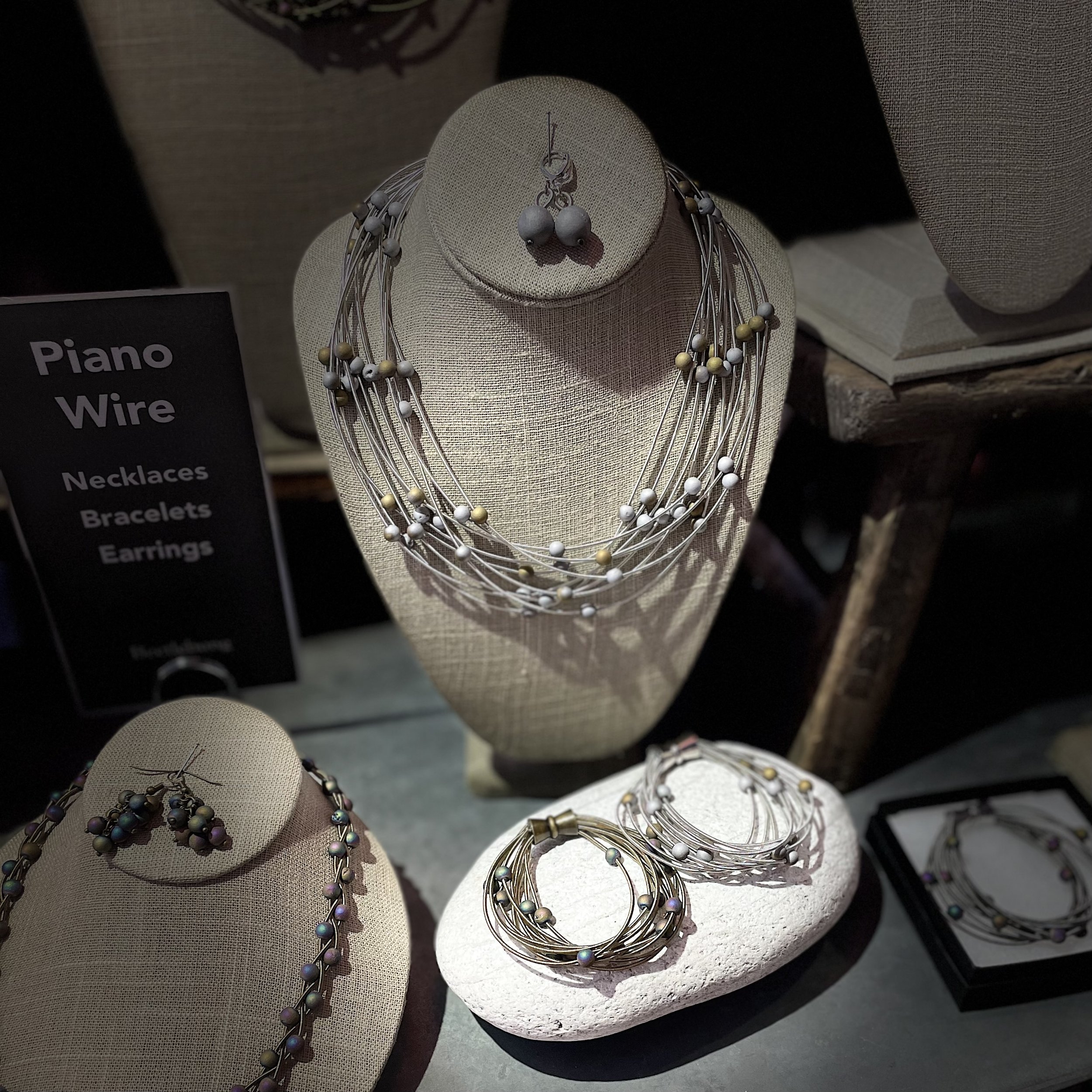 Geode Piano Wire Jewelry