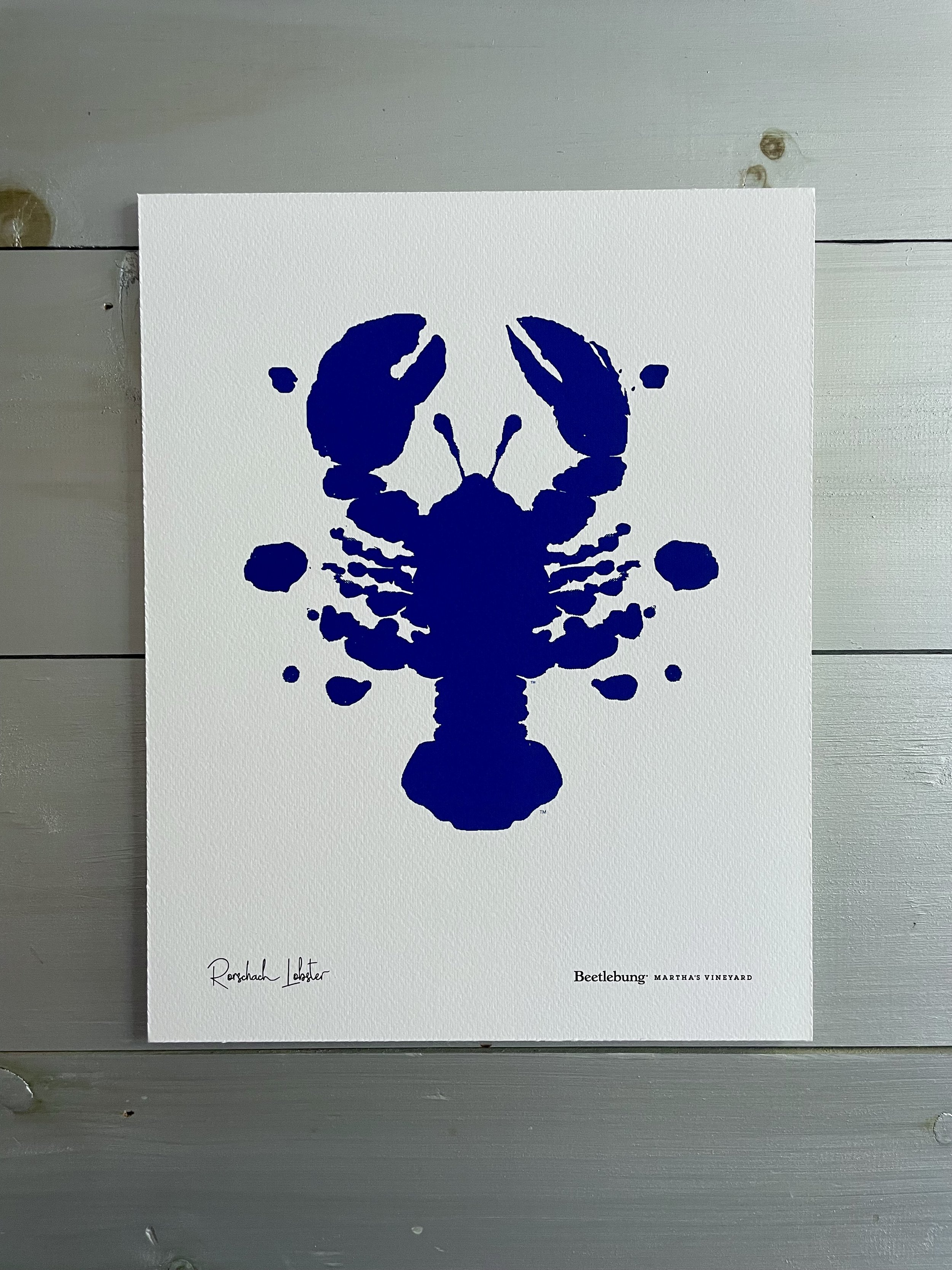 Rorschach Lobster Poster