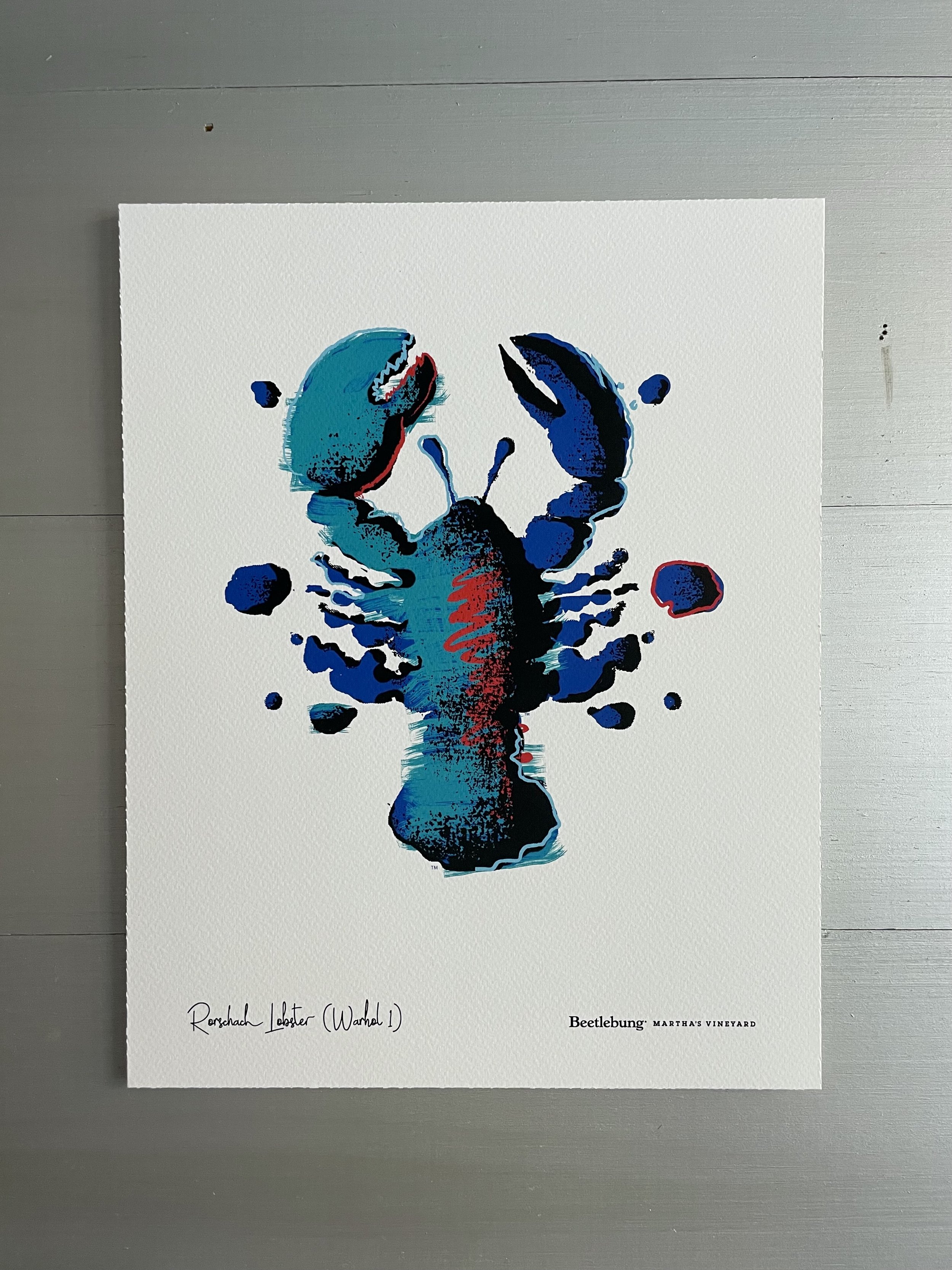  Rorscach Lobster Warhol 1 Poster 