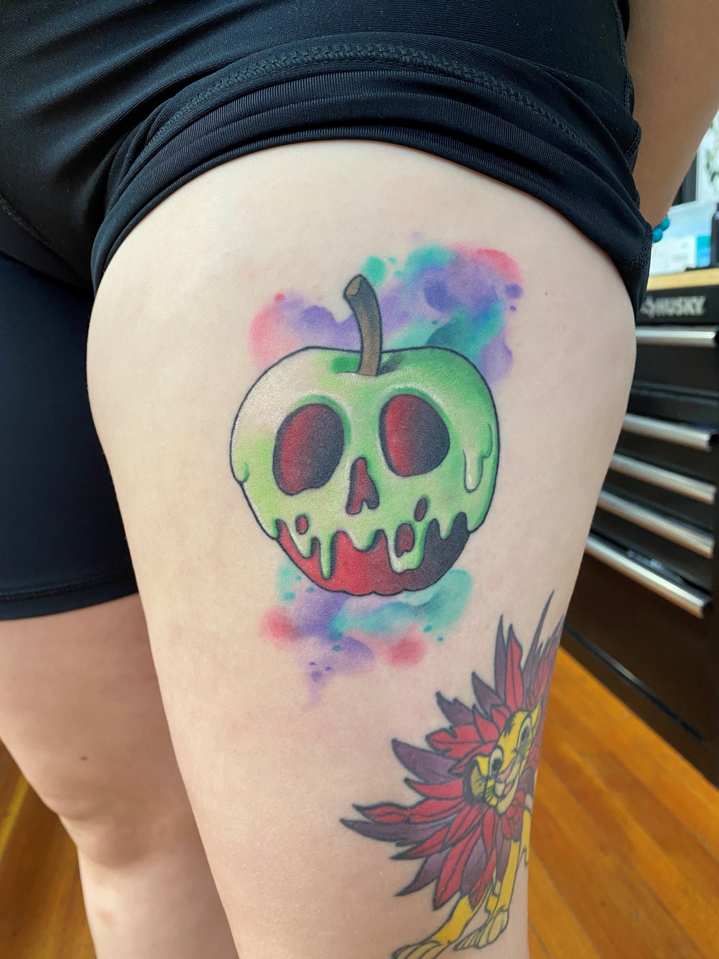 Find Your Inner Sleeping Beauty With These Poisoned Apple Tattoos  Tattoodo
