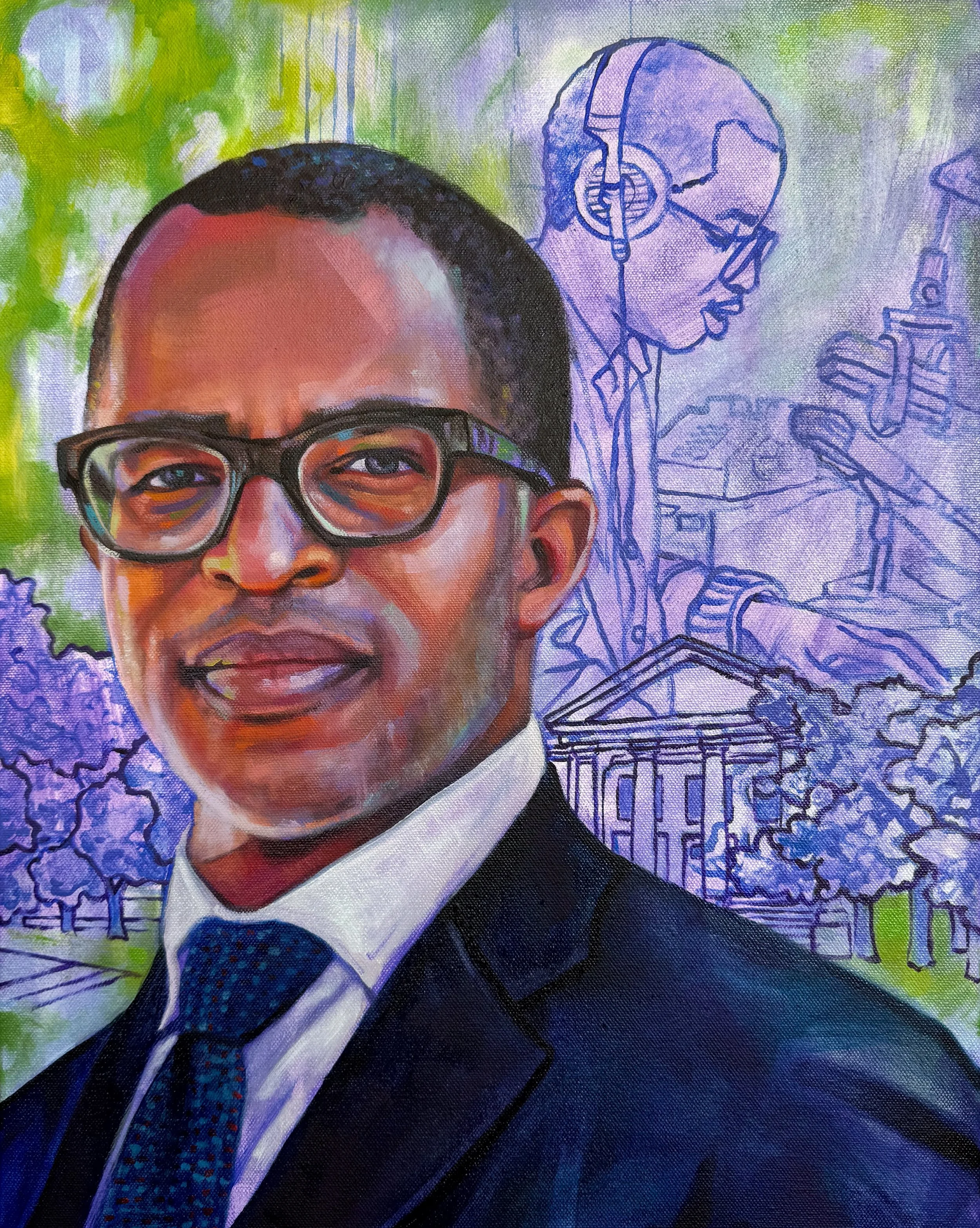   Jonathan Capehart , Commission for Carleton College, 20” x 16”, oil on canvas 2025 