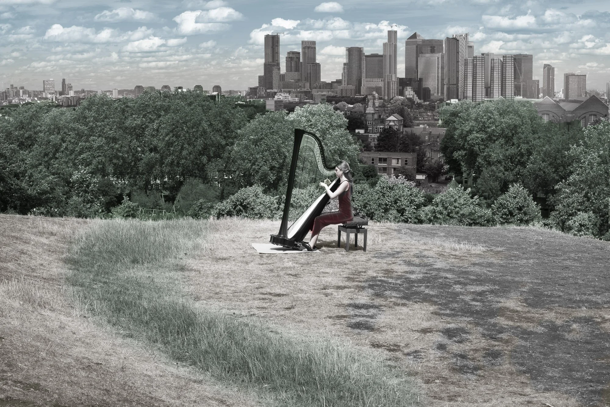 No. 32 - Kajikazawa in Kai Province / One Tree Hill in the Royal Borough of Greenwich