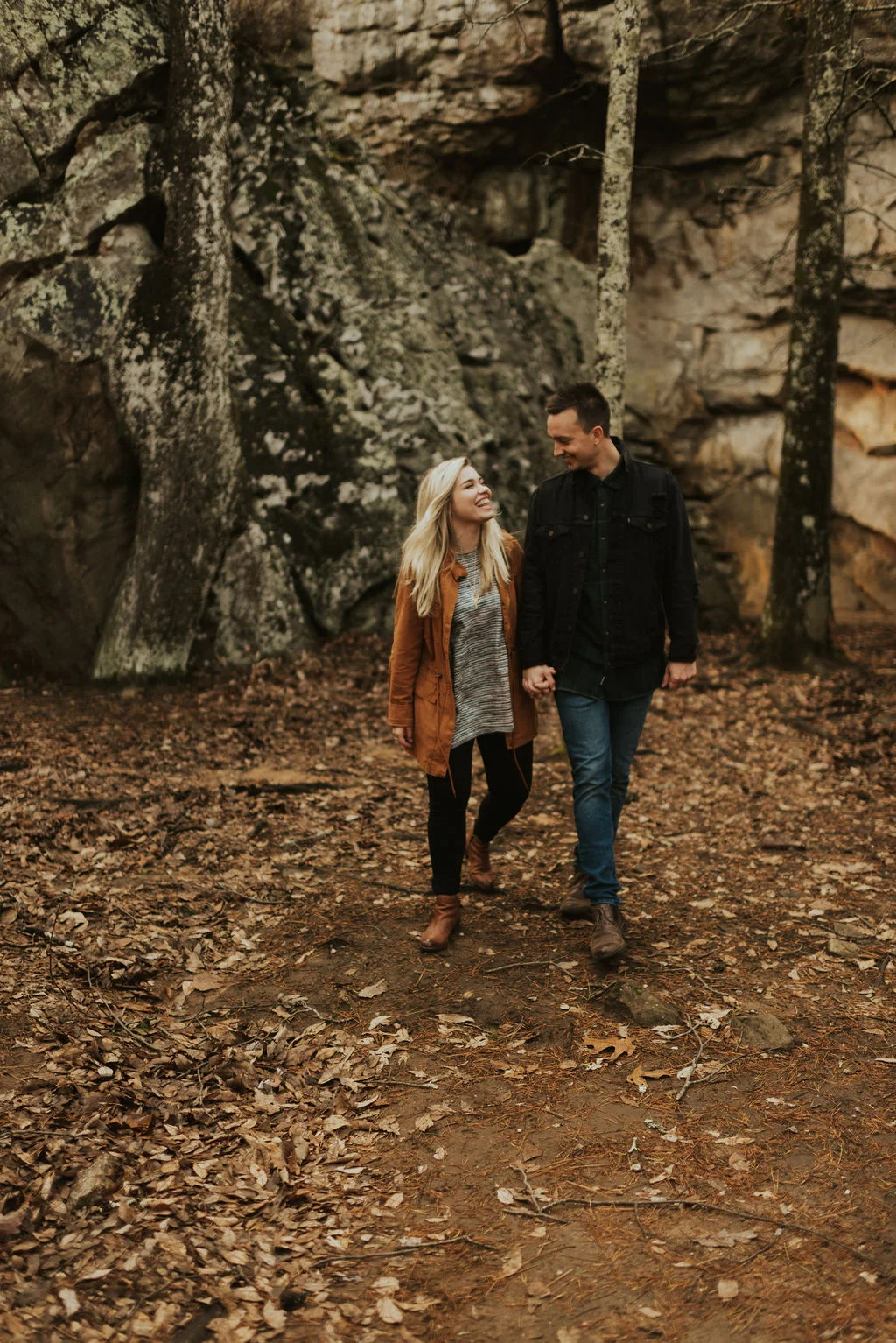 adventurous engagement session at a boulder field in alabama 37.jpg