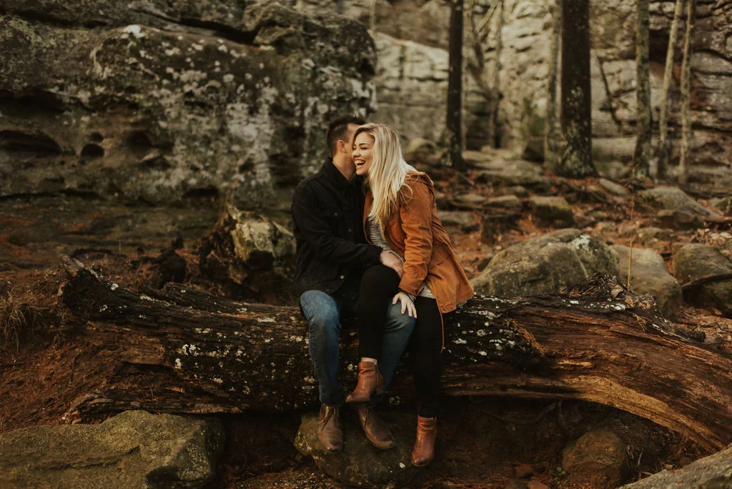 adventurous engagement session at a boulder field in alabama 49.jpg